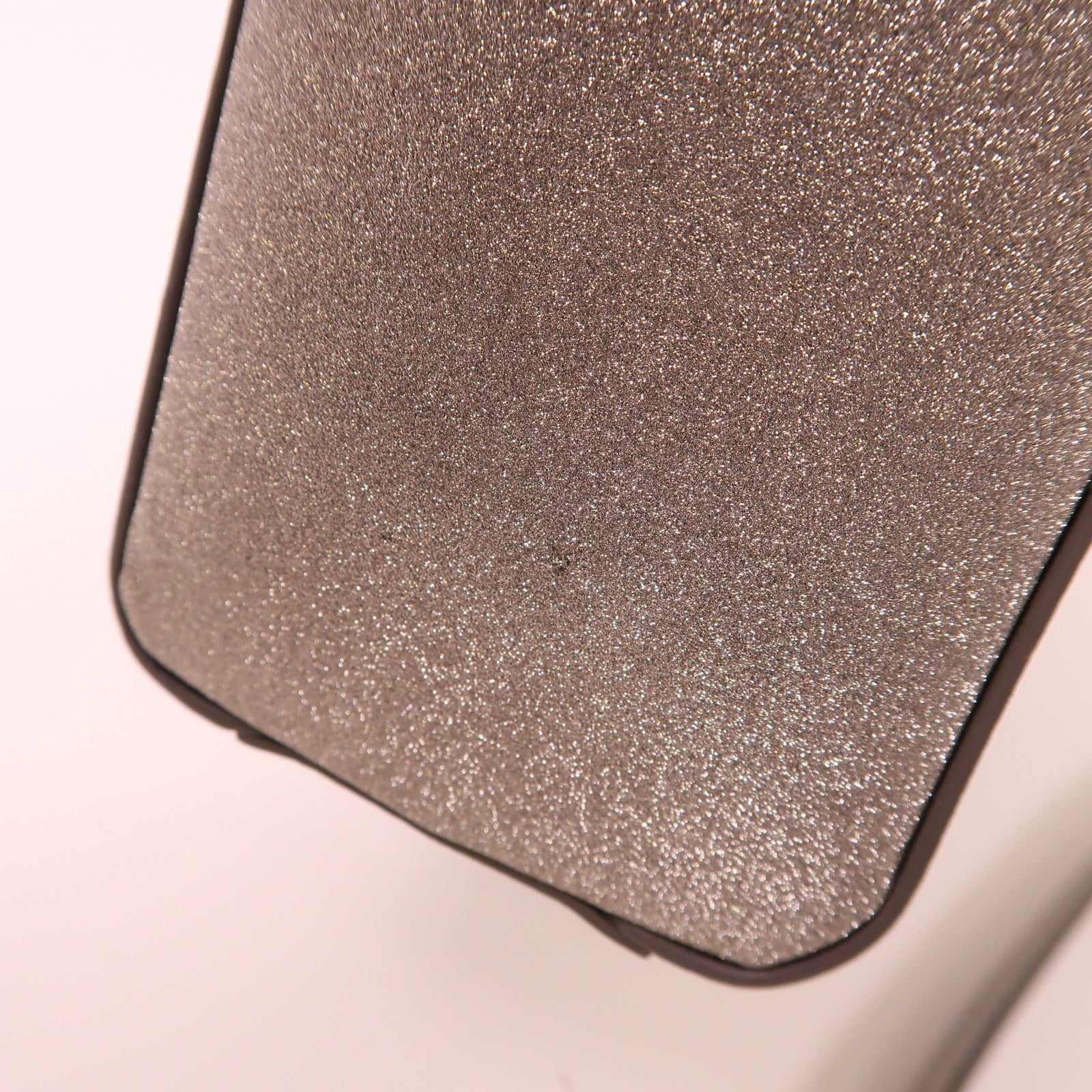 BALENCIAGA 2 Way Bag Leather Silver