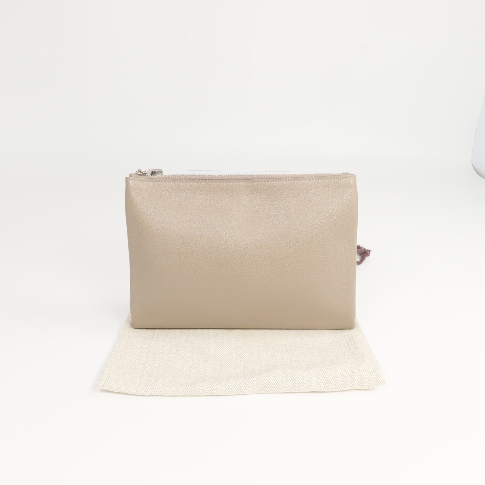 HERMES Evercolor皮革Atout 20 Pouch手拿包Gris Tourterelle