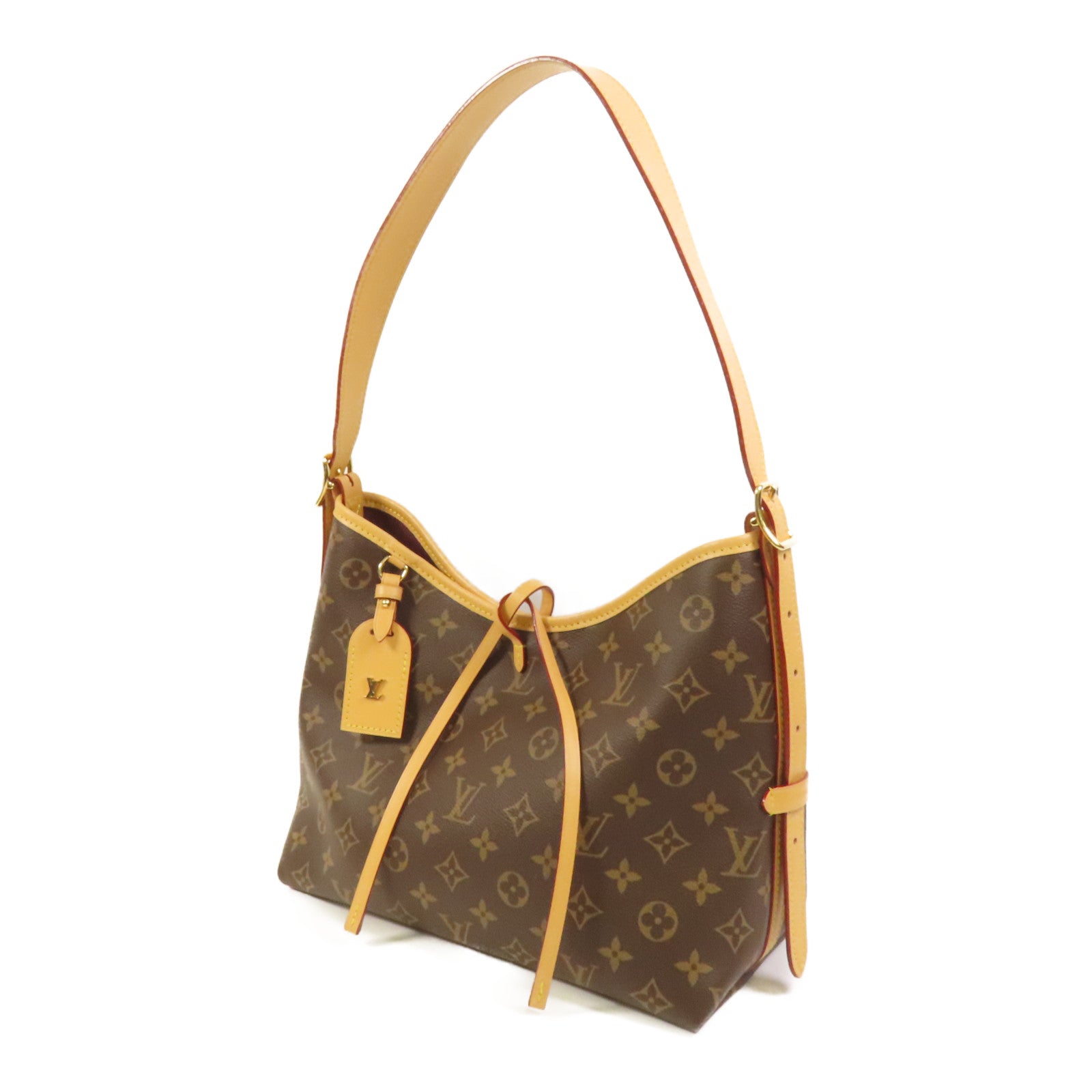 LOUIS VUITTON Monogram CarryAll PM金扣肩背袋