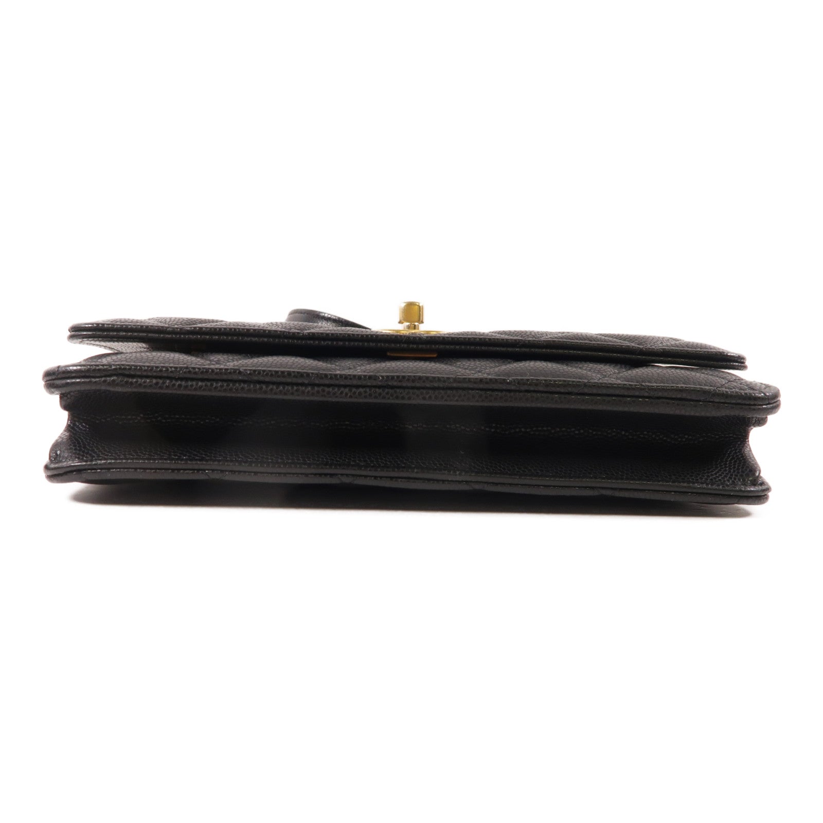 CHANEL 牛皮皮革WOC Wallet On Chain金扣鏈帶肩背袋