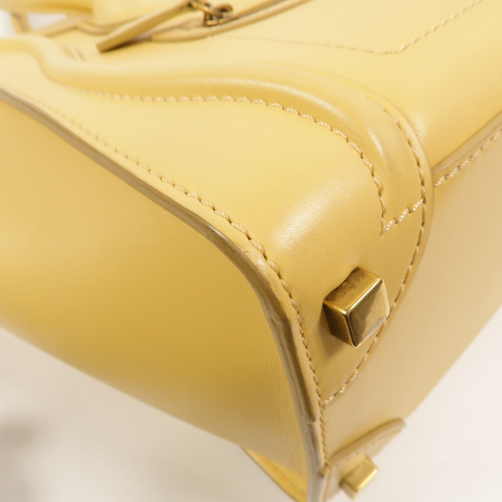 CELINE 牛皮皮革Micro Luggage手挽袋