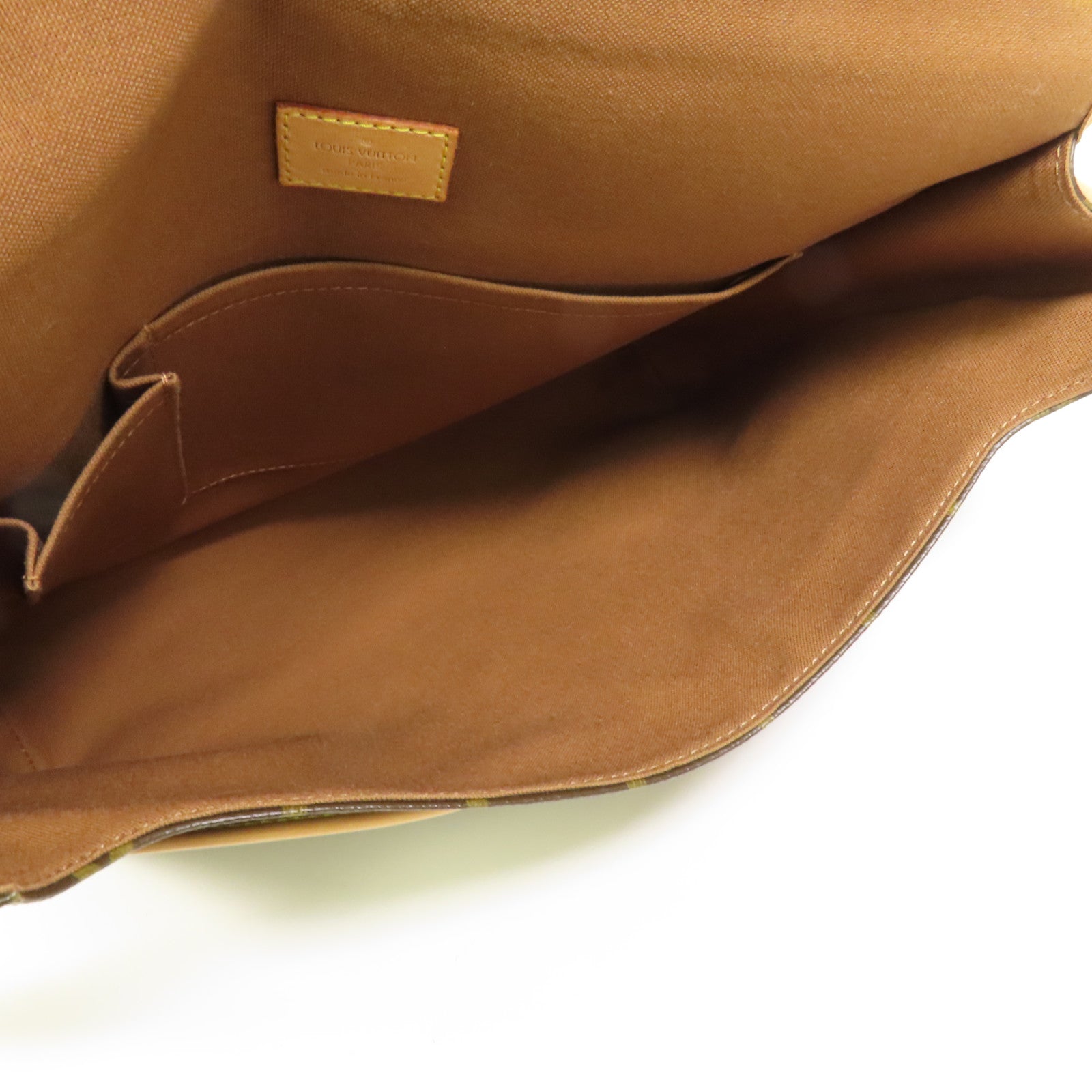 LOUIS VUITTON Monogram Bosphore金扣肩背袋棕色