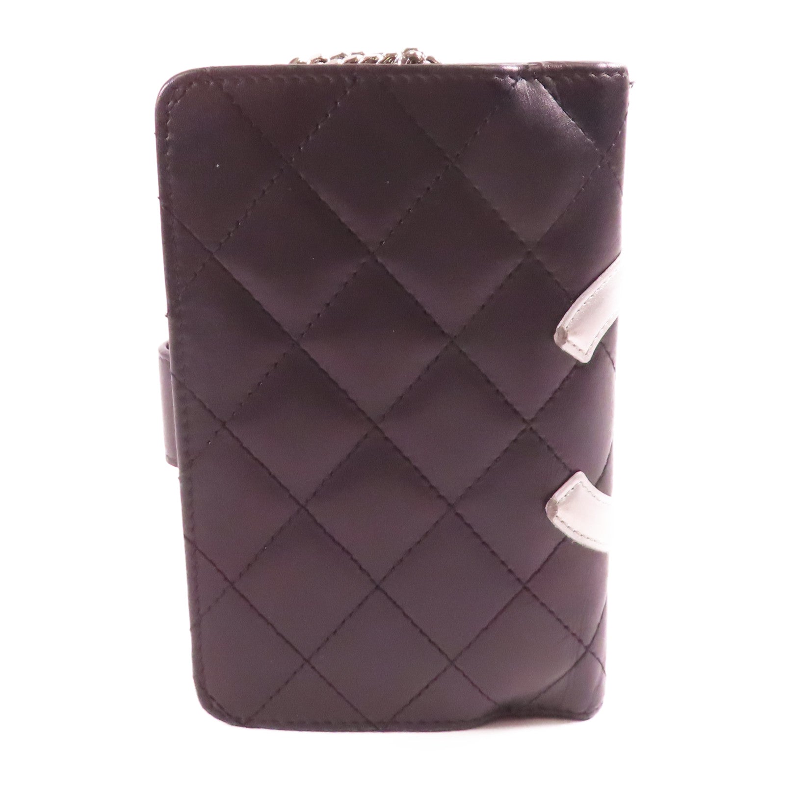 CHANEL 【激減優惠】牛皮皮革Cambon Wallet銀扣錢包
