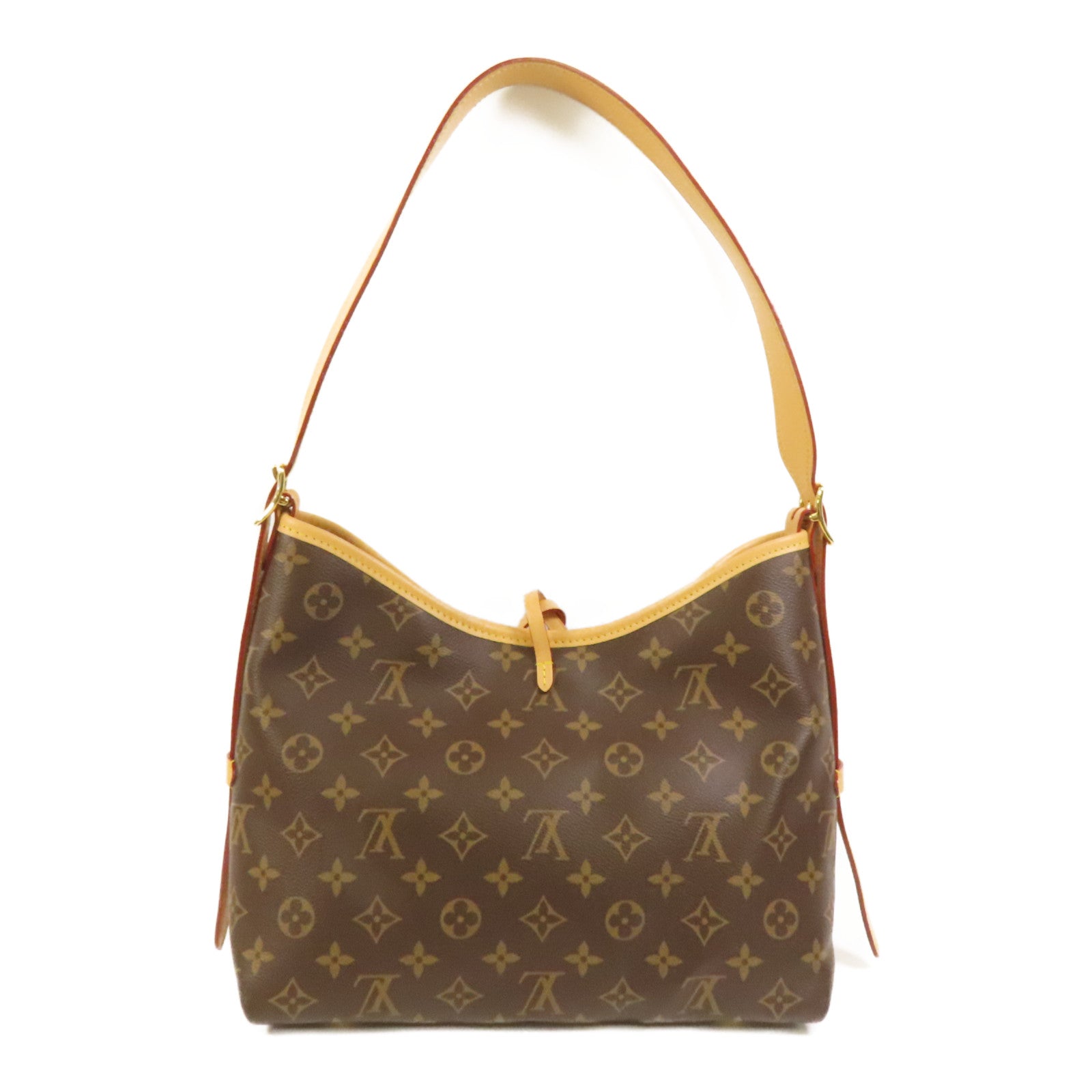 LOUIS VUITTON Monogram CarryAll PM金扣肩背袋