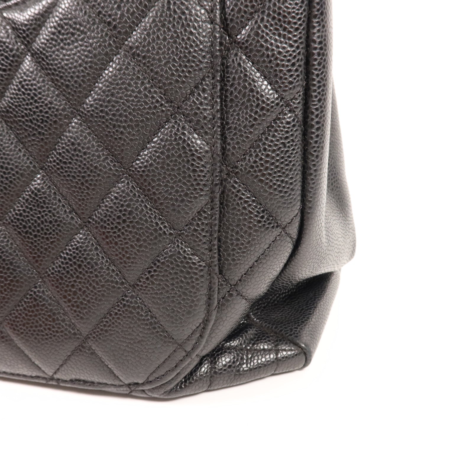 CHANEL 牛皮皮革GST Grand Shopping Tote Bag銀扣肩背袋