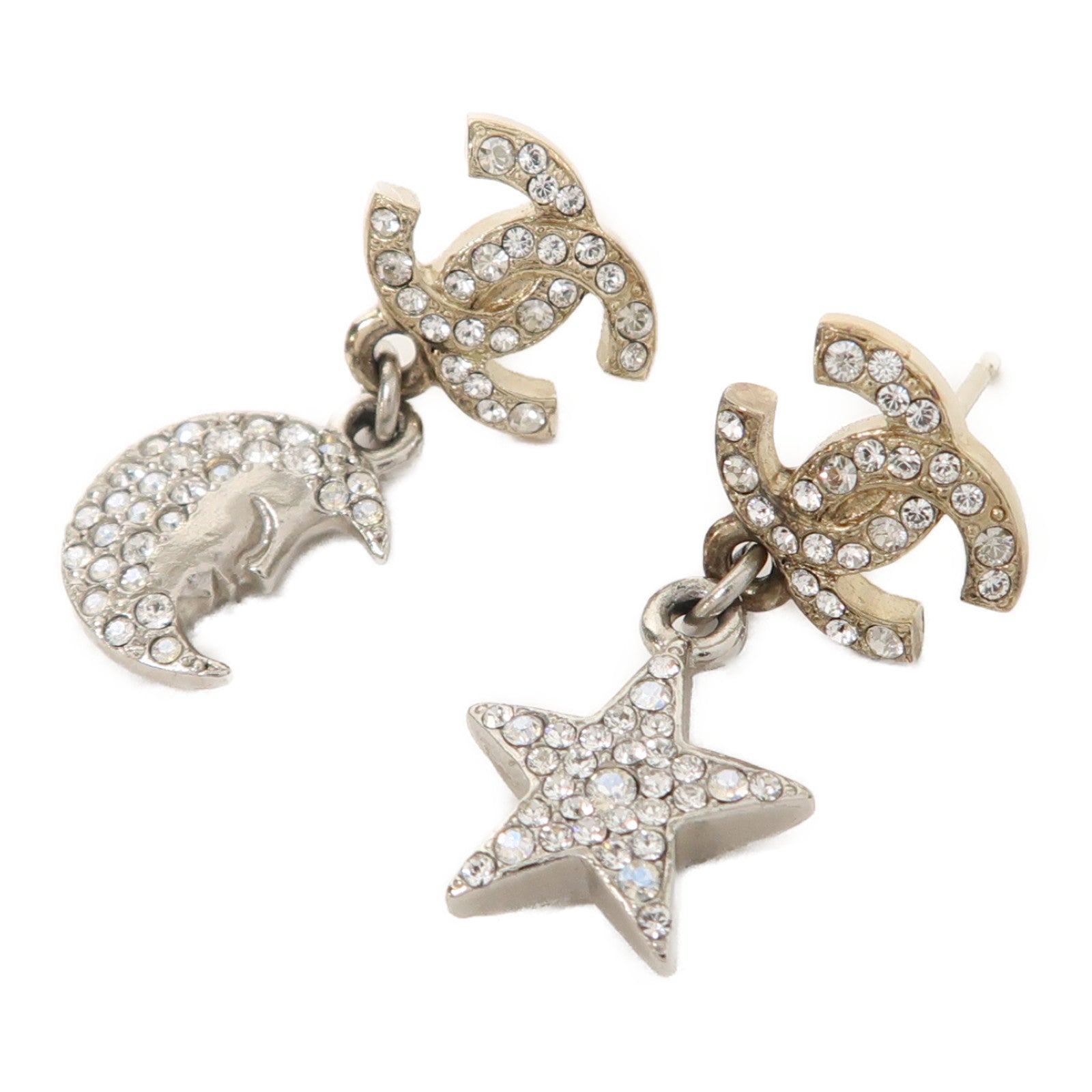 CHANEL 金屬Earring耳環銀色