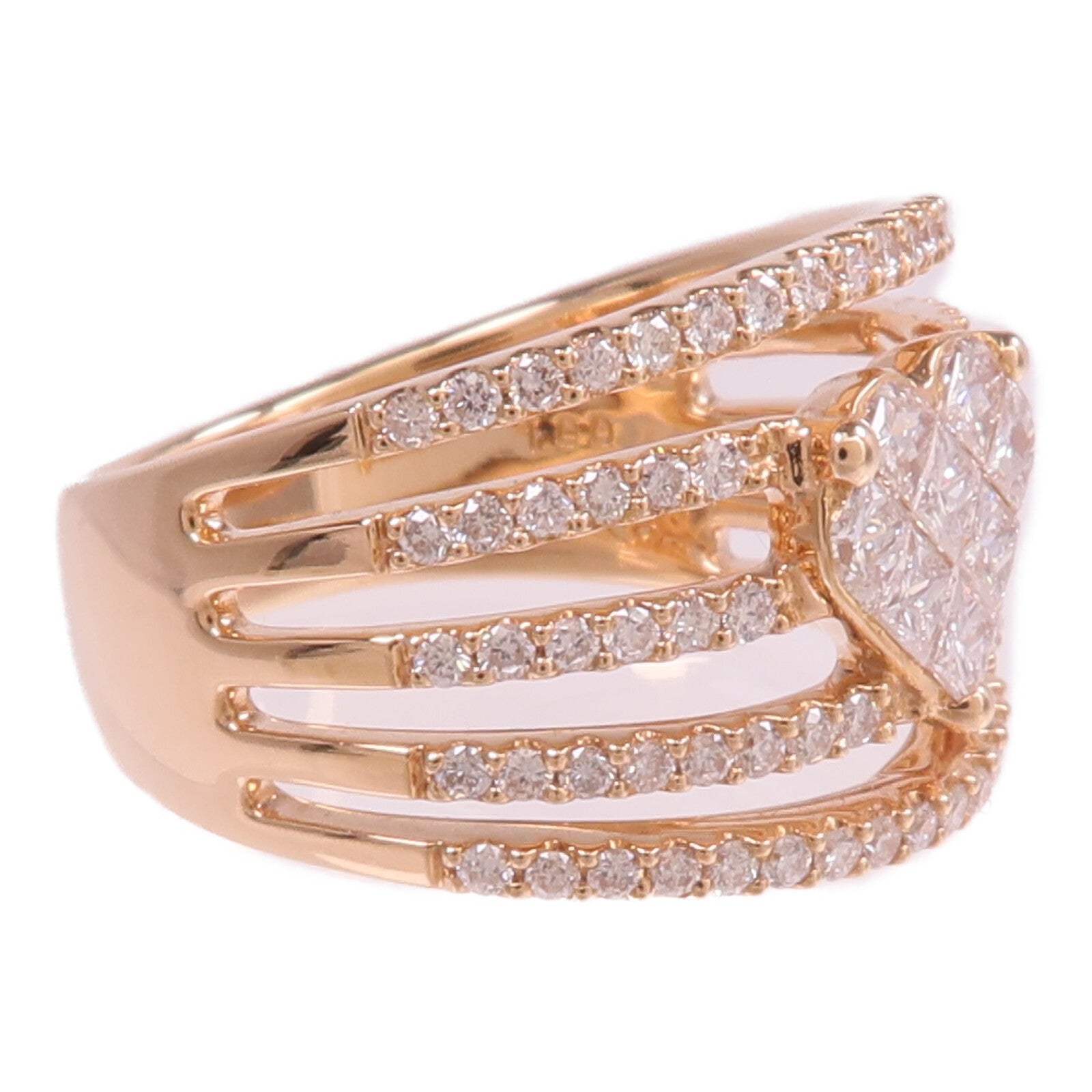 JEWELRY 18K玫瑰金Diamond Ring鑽石戒指US#5.75