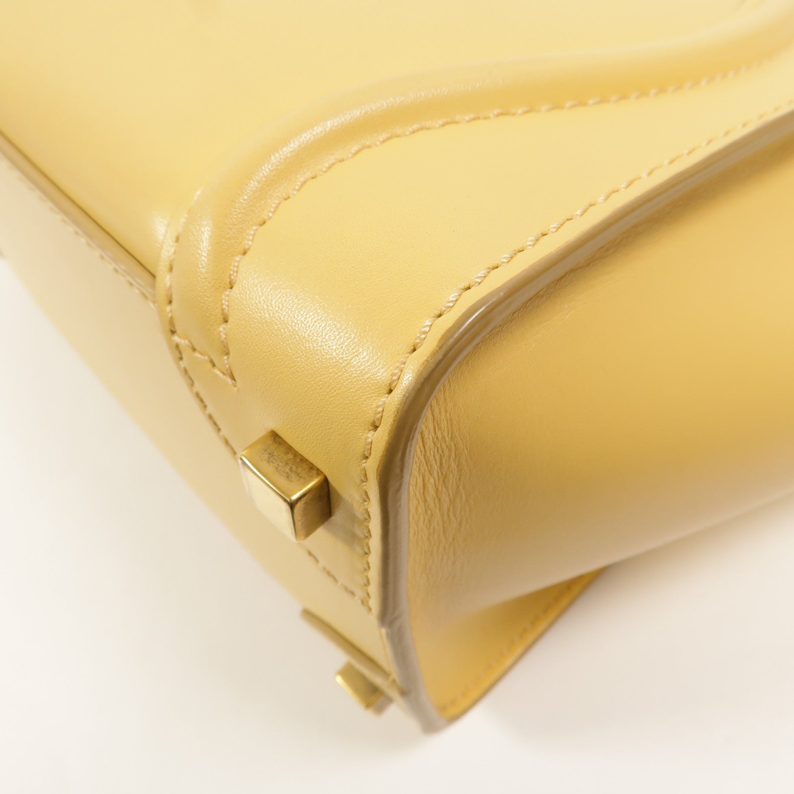 CELINE 牛皮皮革Micro Luggage手挽袋