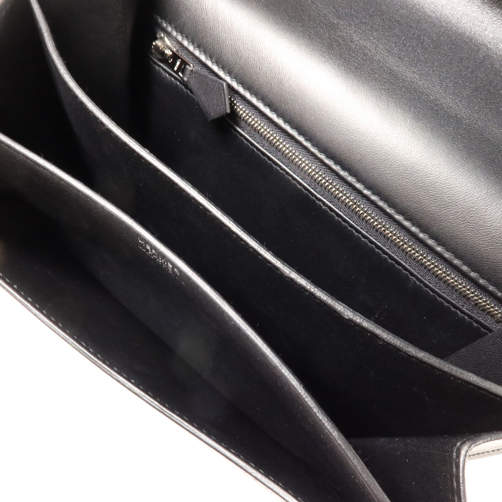 HERMES Evergrain皮革2002肩背袋Noir