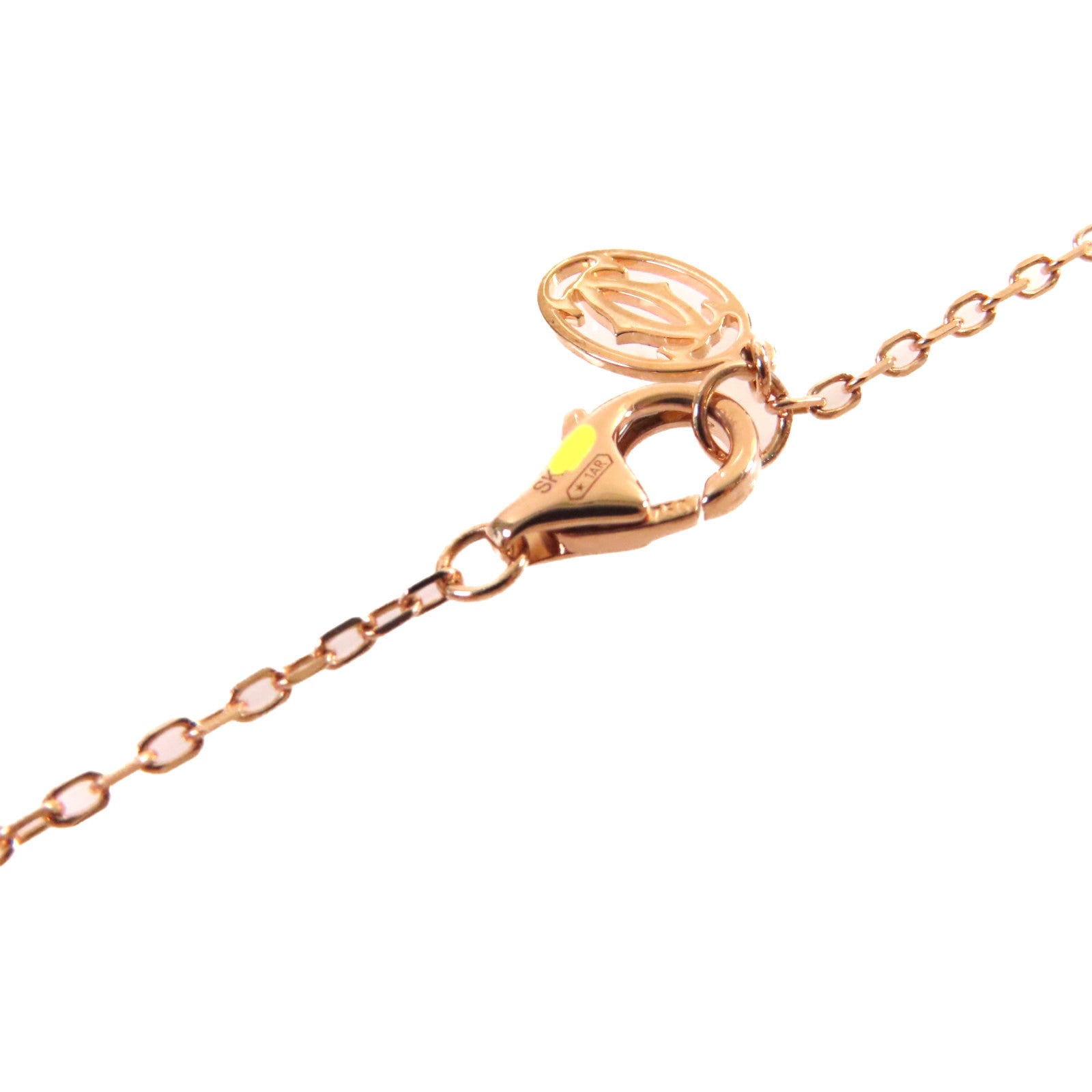 CARTIER 18K玫瑰金Diamonds Juste Un Clou Necklace項鍊