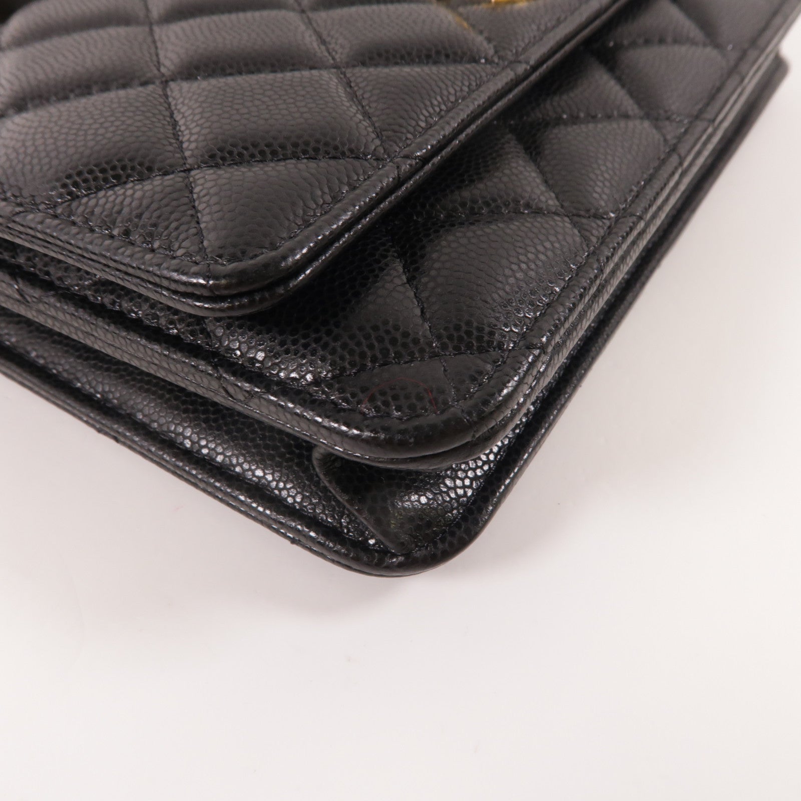 CHANEL 牛皮皮革WOC Wallet On Chain金扣鏈帶肩背袋