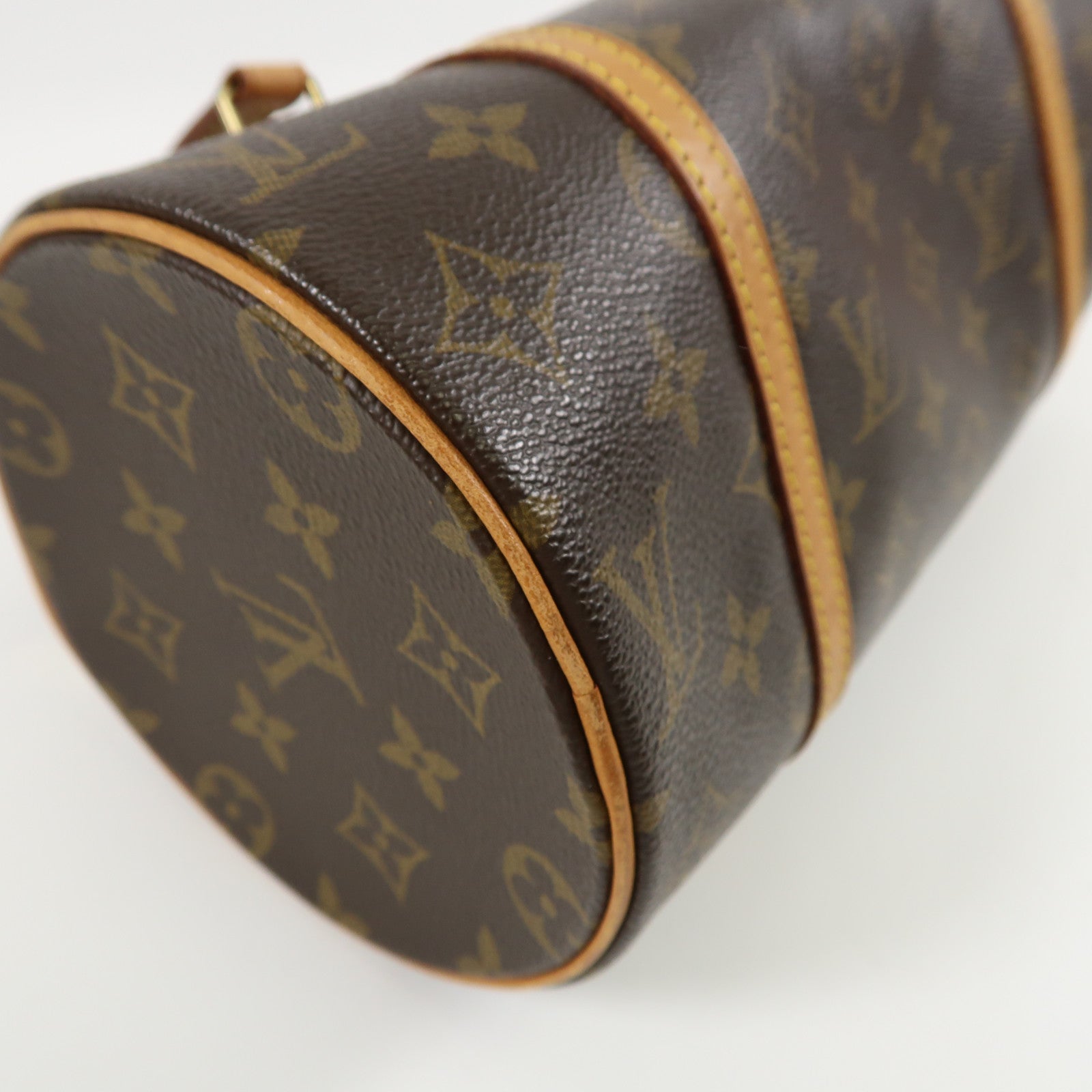 LOUIS VUITTON Monogram Papillon PM金扣手挽袋