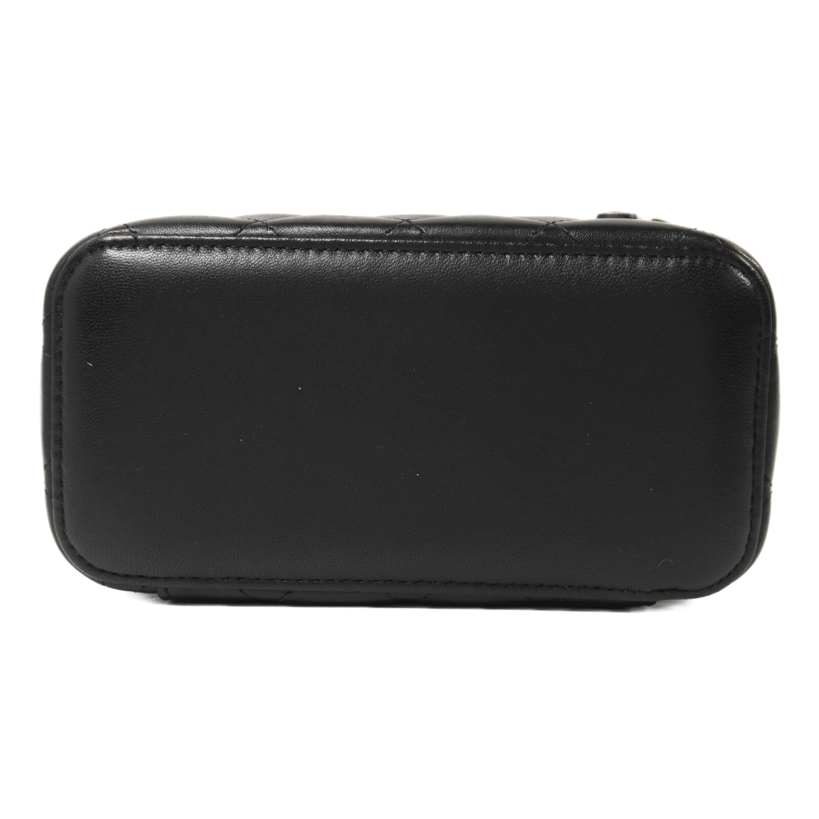 CHANEL 羊皮皮革Vanity Case金扣鏈帶手挽肩背兩用袋