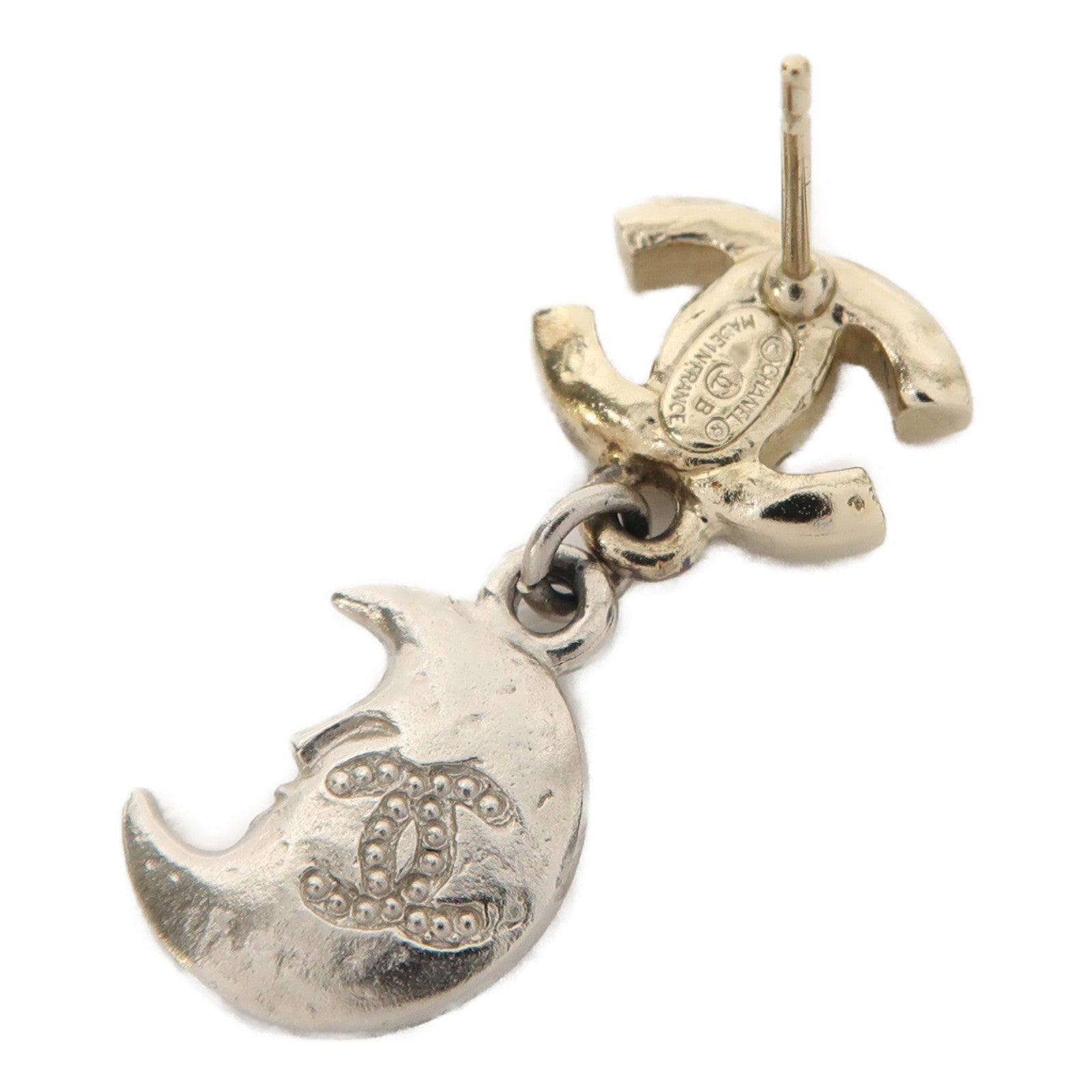 CHANEL 金屬Earring耳環銀色