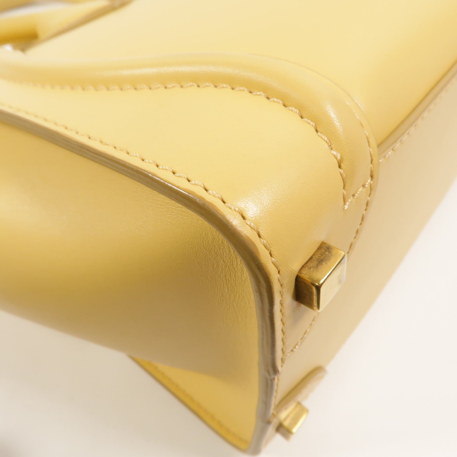 CELINE 牛皮皮革Micro Luggage手挽袋