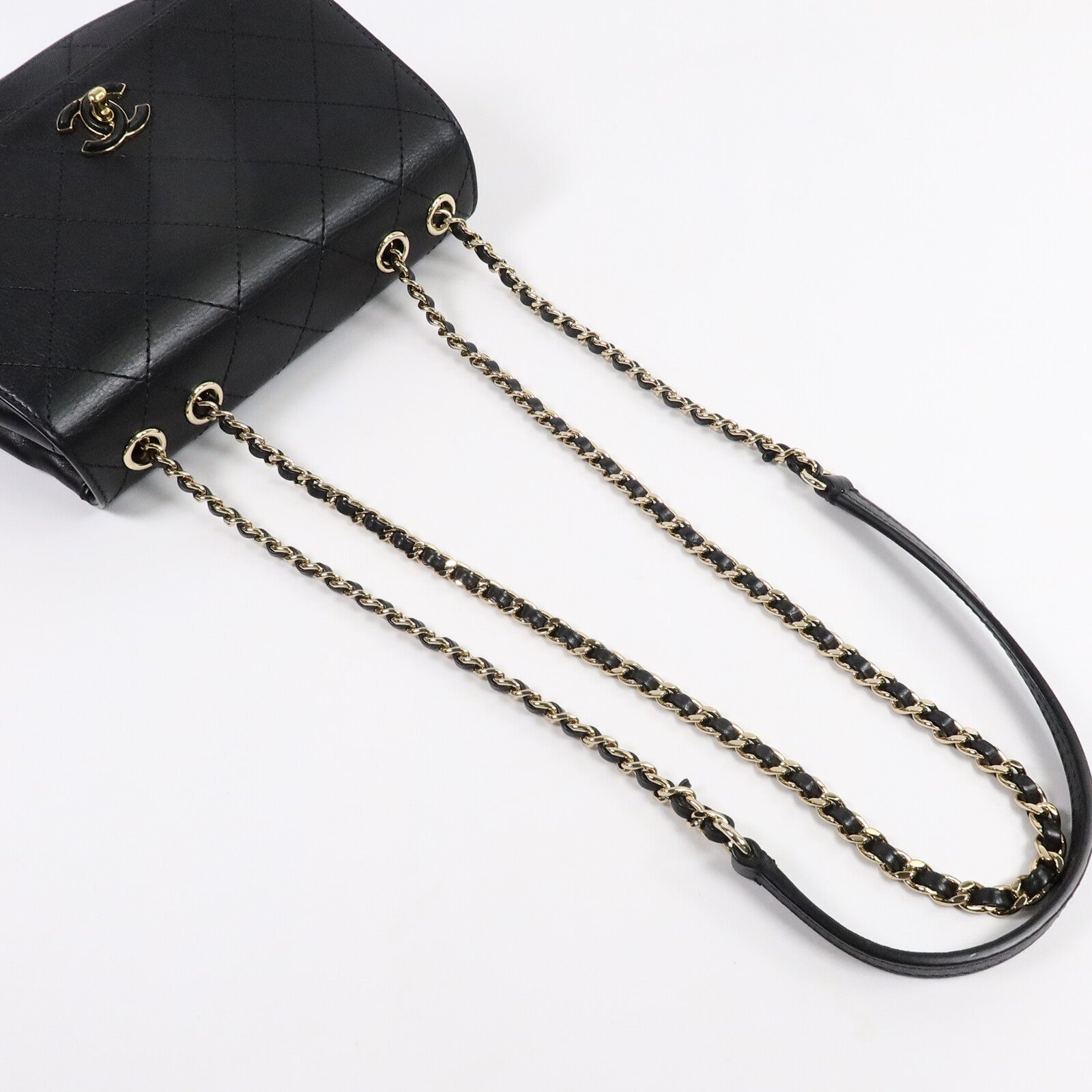 CHANEL 牛皮皮革Chain Shoulder Bag鏈帶肩背袋