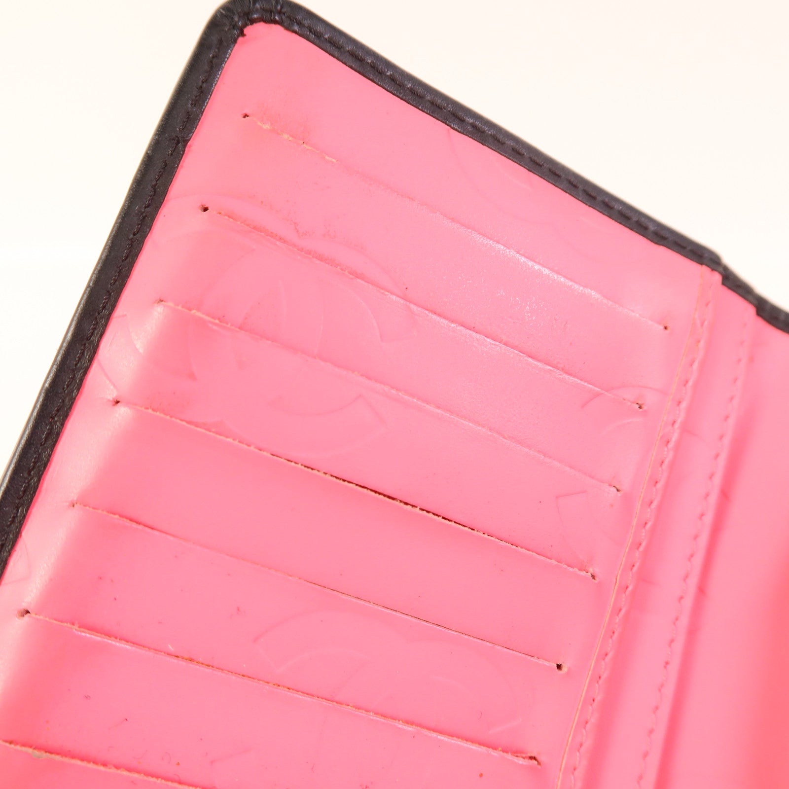 CHANEL 牛皮皮革Cambon Wallet銀扣長錢包