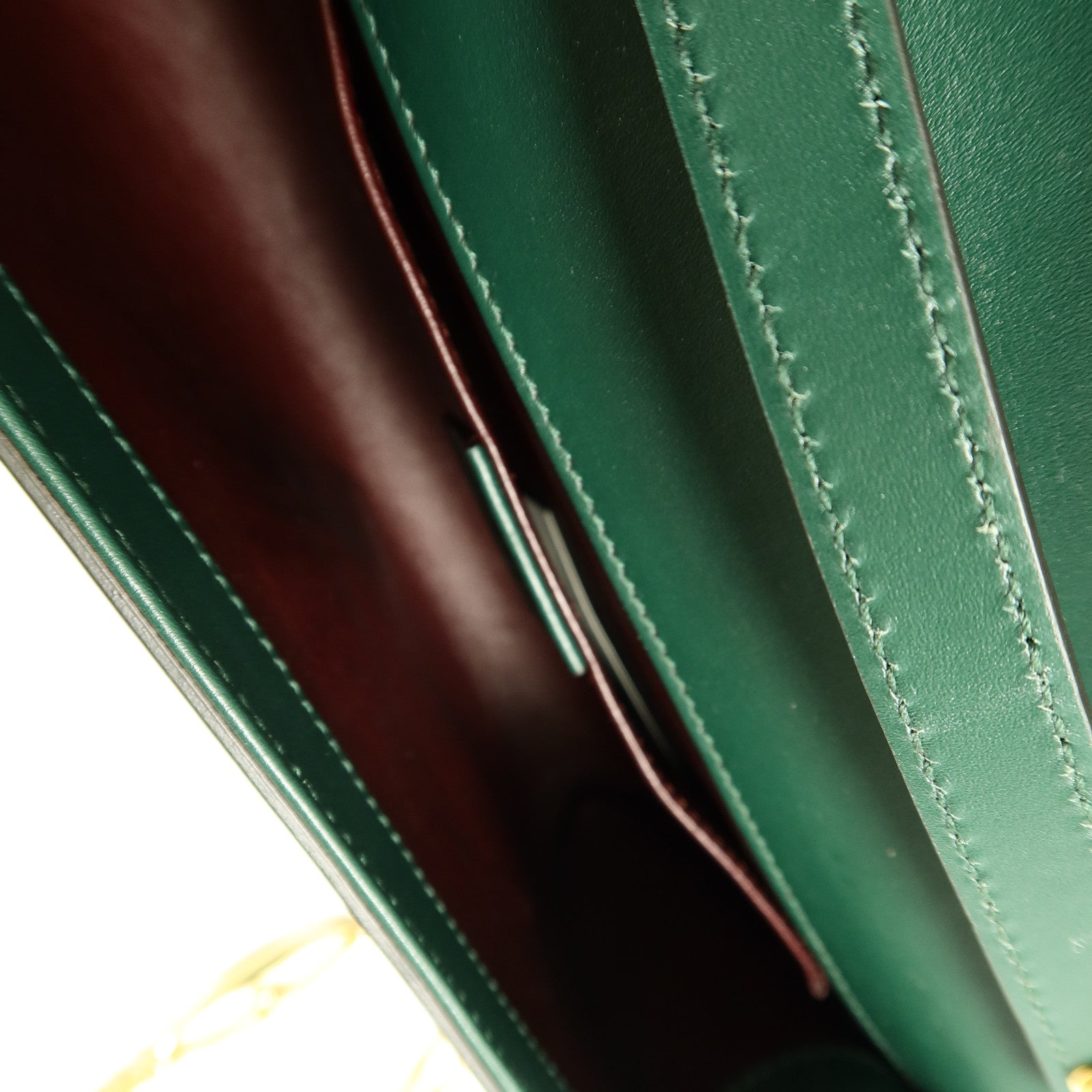 GUCCI 牛皮皮革Zumi Shoulder Bag鏈帶手挽肩背兩用袋