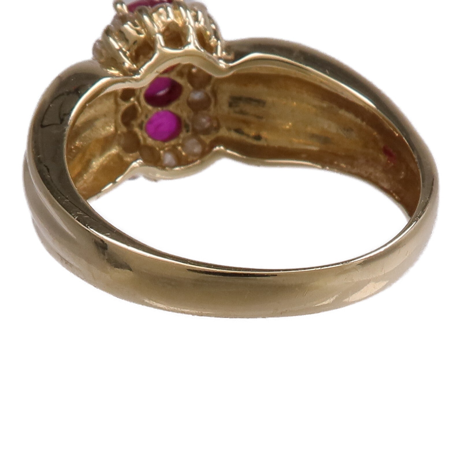 JEWELRY 14K黃金Ring紅寶石/鑽石戒指