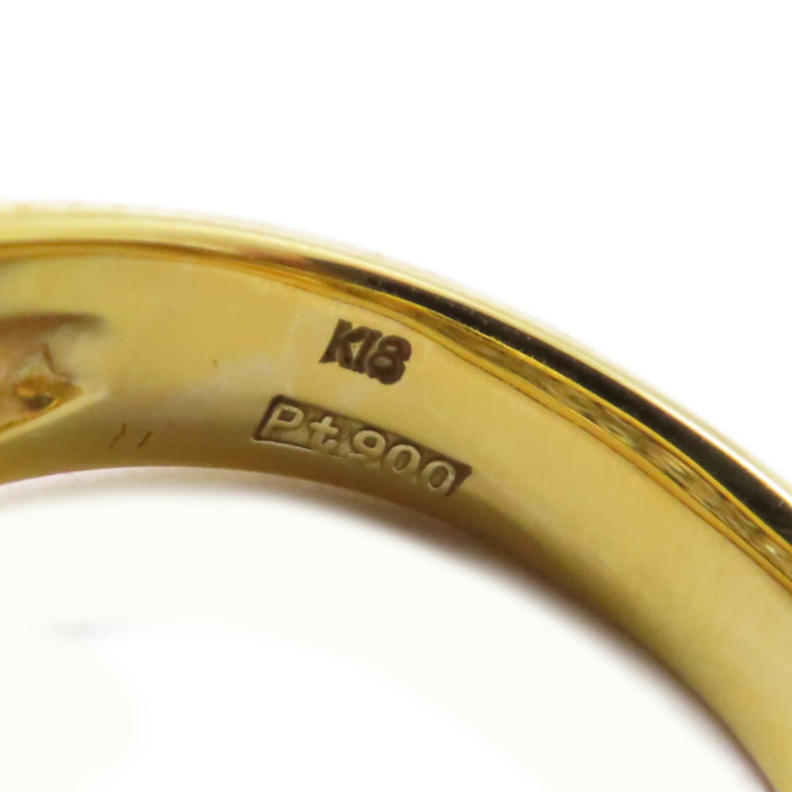 JEWELRY 18K黃金/PT900鉑金Diamond Ring 0.26ct/0.31ct鑽石戒指US#5.75