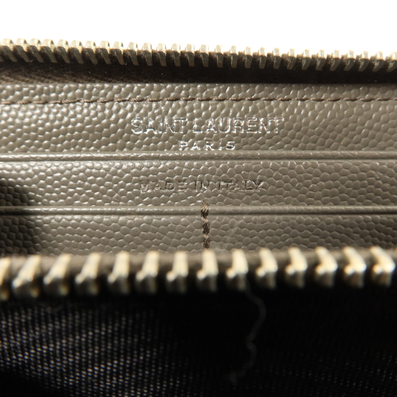 SAINT LAURENT 牛皮皮革Long Wallet銀扣長錢包