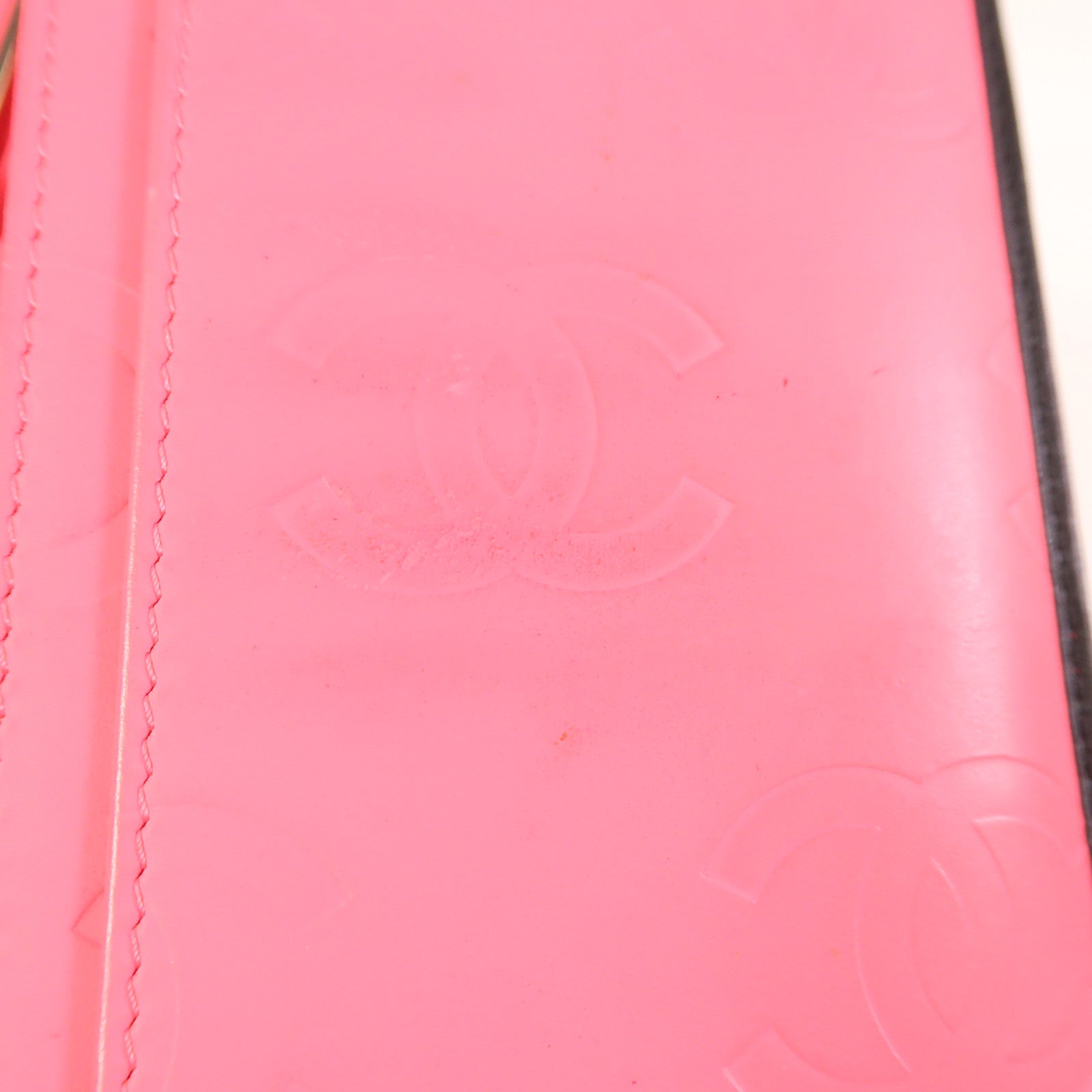 CHANEL 牛皮皮革Cambon Wallet銀扣長錢包