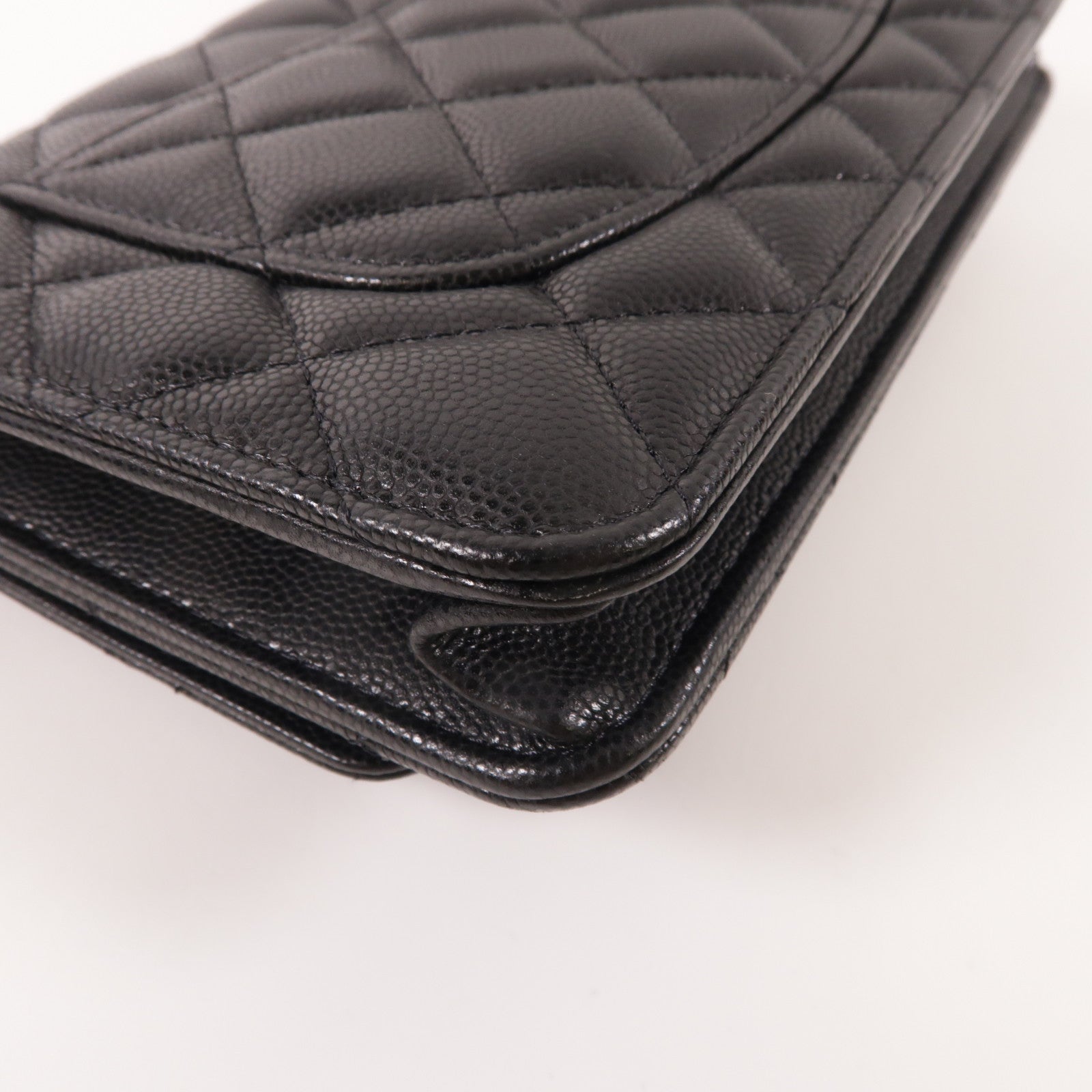 CHANEL 牛皮皮革WOC Wallet On Chain金扣鏈帶肩背袋