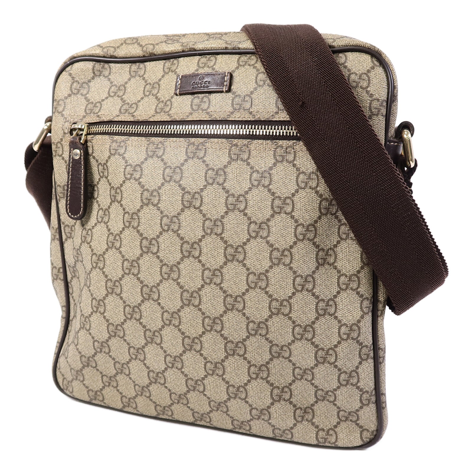 GUCCI 塗層帆布GG Supreme肩背袋