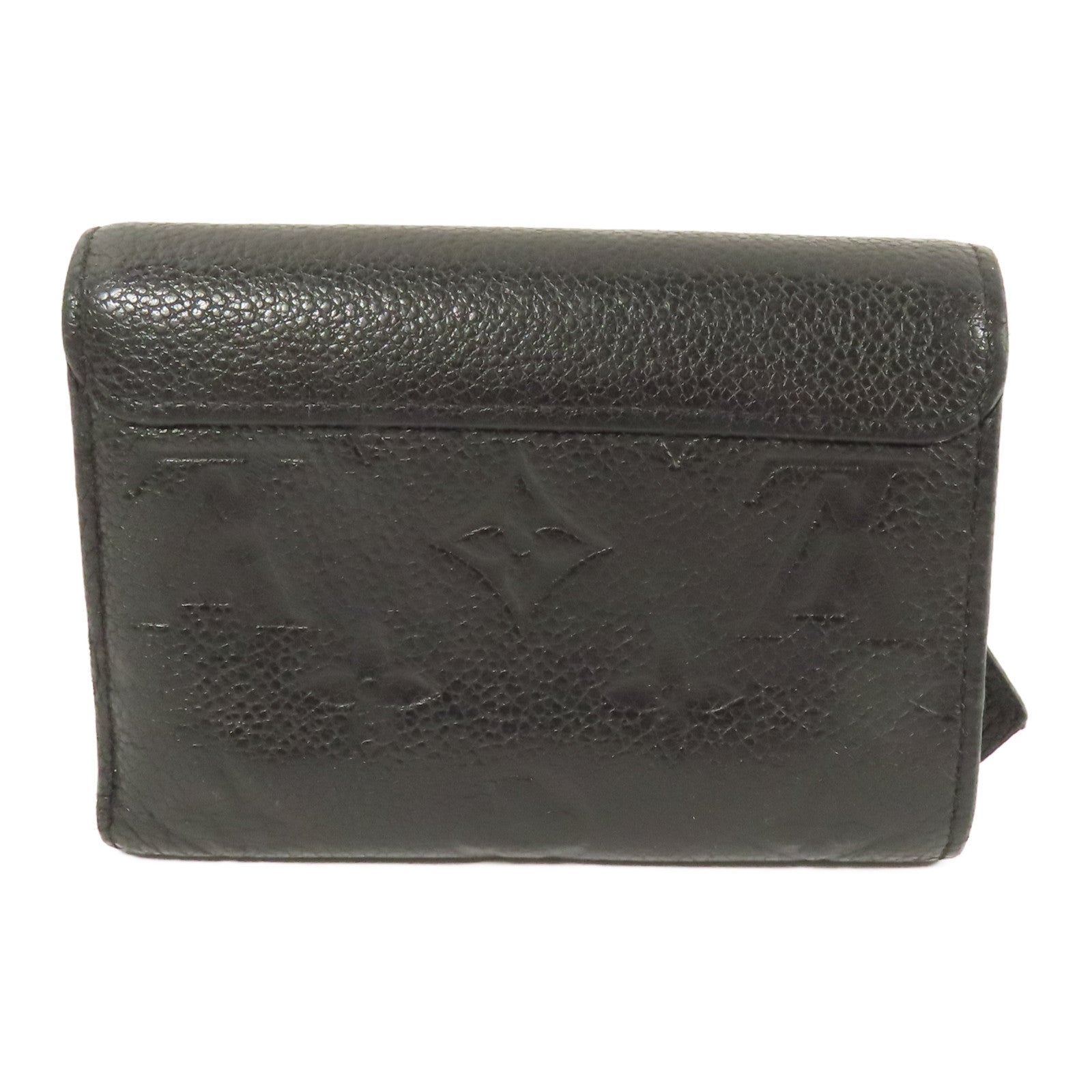 LOUIS VUITTON LV GHW Pont Neuf Fold Wallet M62184 Monogram Empreinte Black