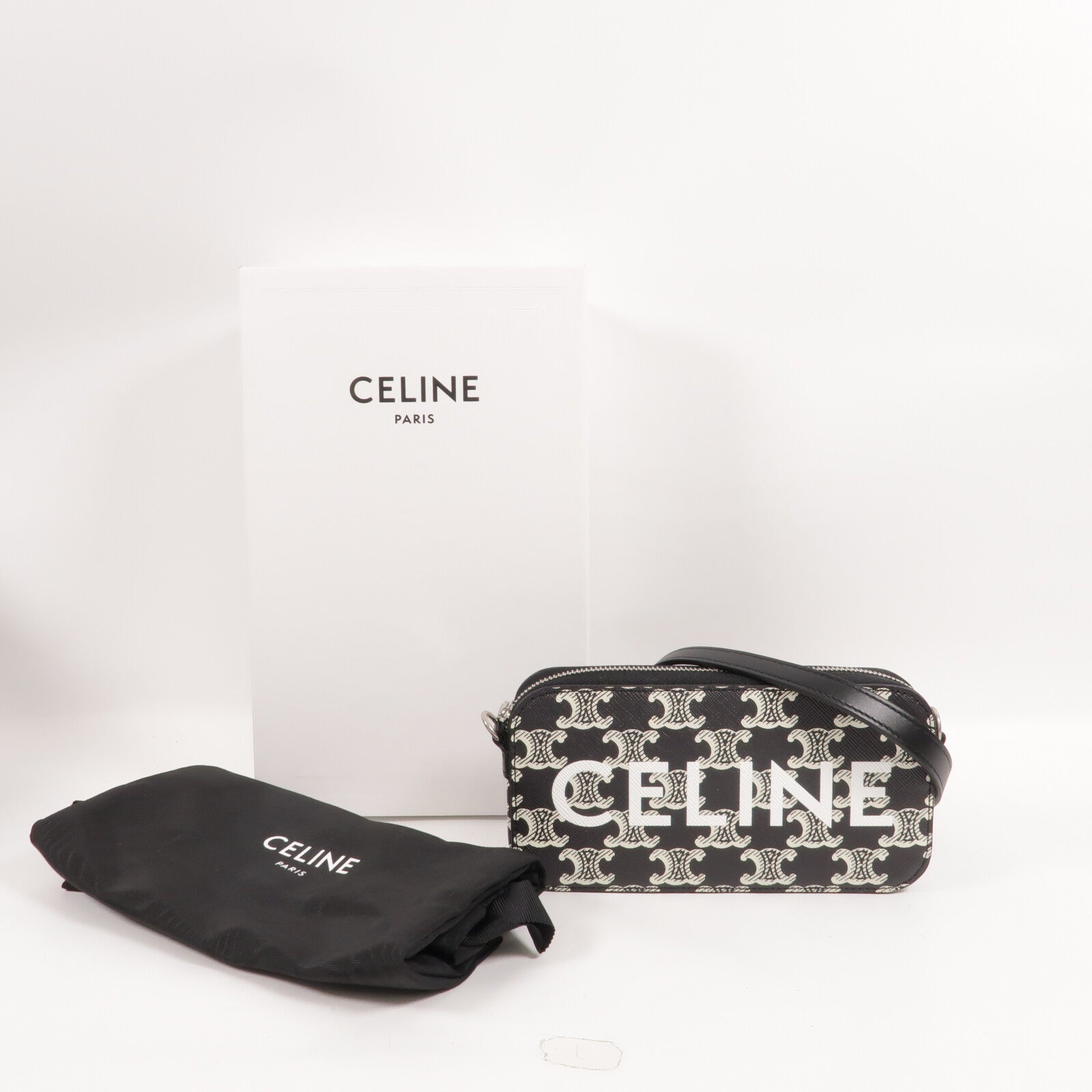 CELINE 塗層帆布Horizonal Pouch肩背袋