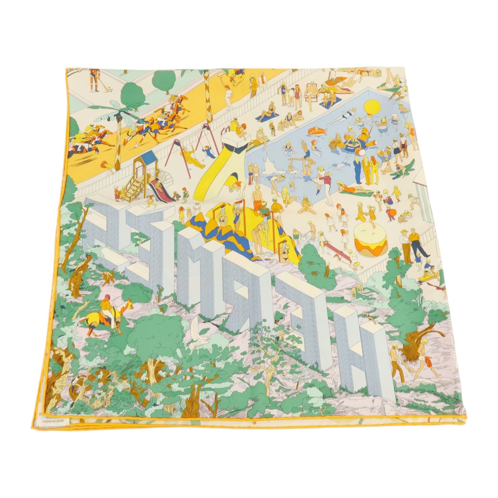 HERMES 絲質Scarf 90x90cm絲巾