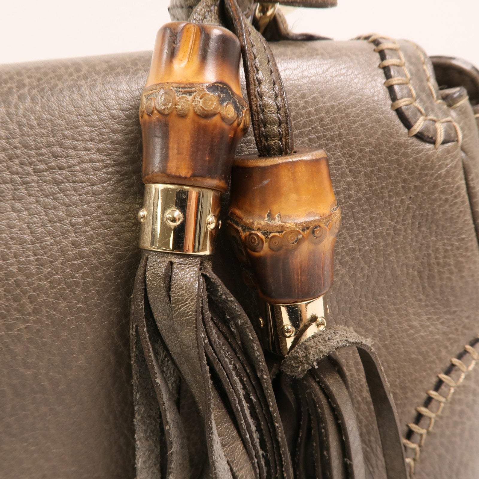 GUCCI 牛皮皮革2 Way Shoulder金扣手挽肩背兩用袋