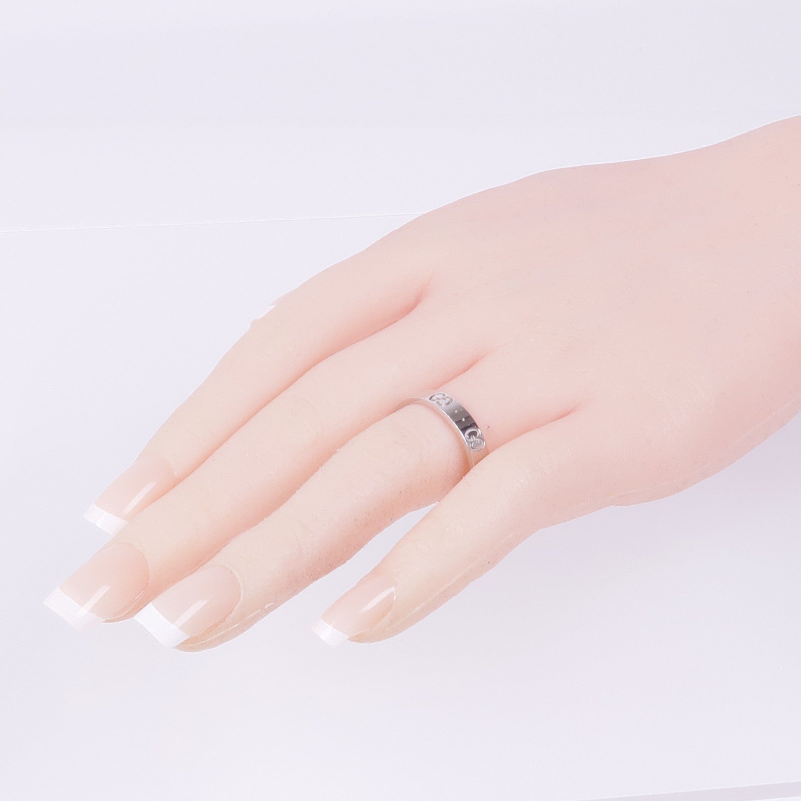 GUCCI 18K白金Gucci Icon Ring戒指GUCCI#23/US#10.25