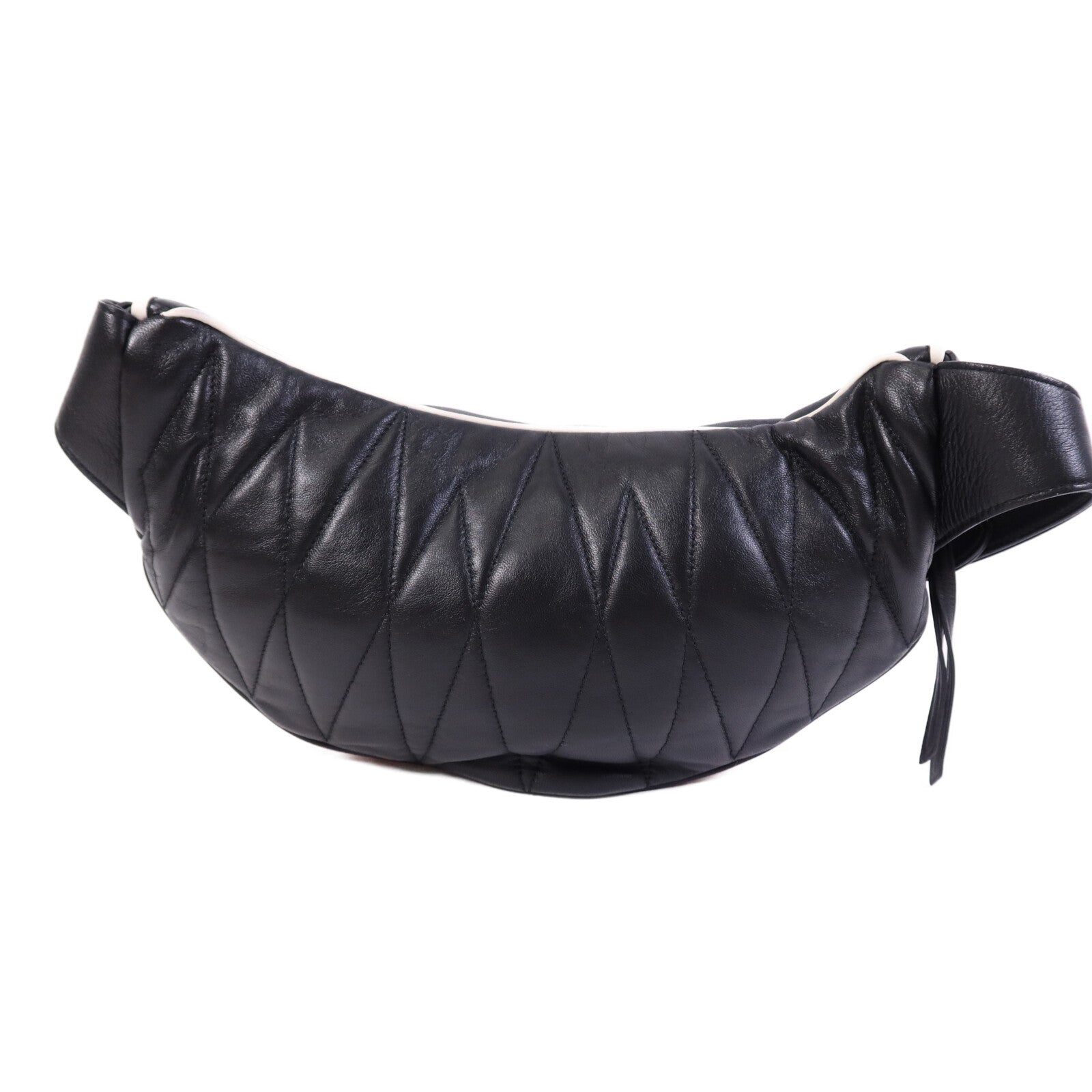 Miu Miu 牛皮皮革Rider Waist Bag金扣腰包