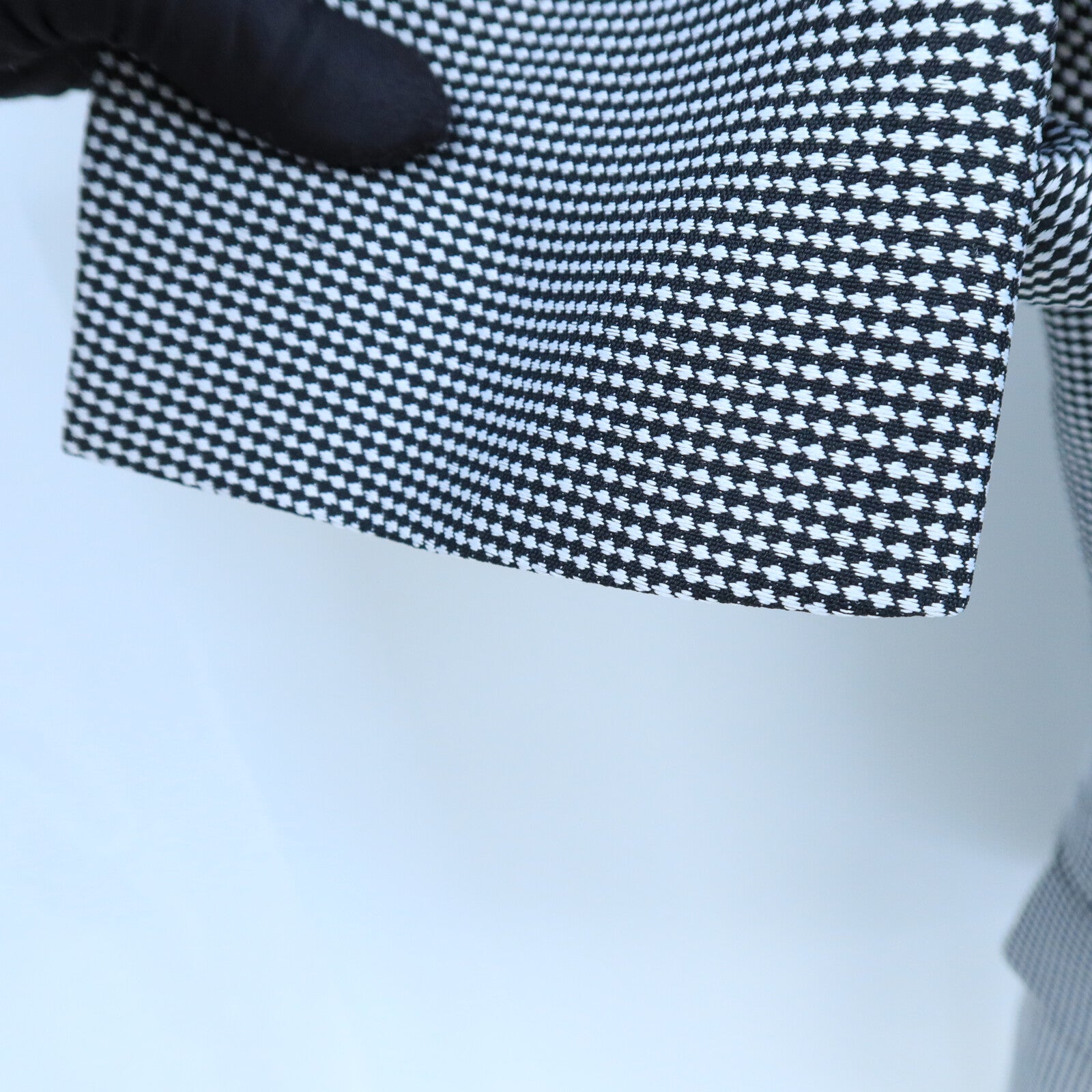 LOUIS VUITTON Polyester/Wool 2002 Houndstooth Print Blazer