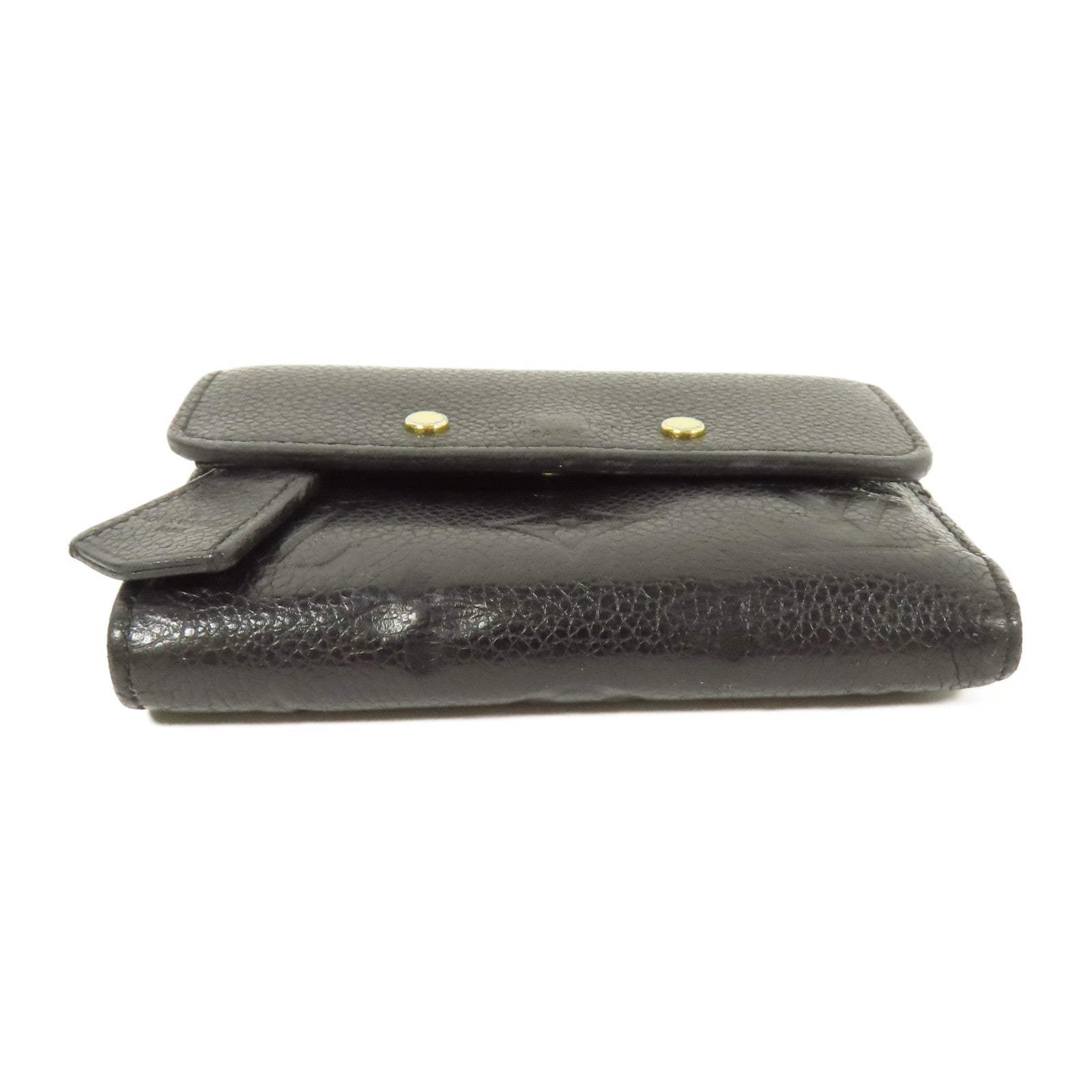 LOUIS VUITTON LV GHW Pont Neuf Fold Wallet M62184 Monogram Empreinte Black
