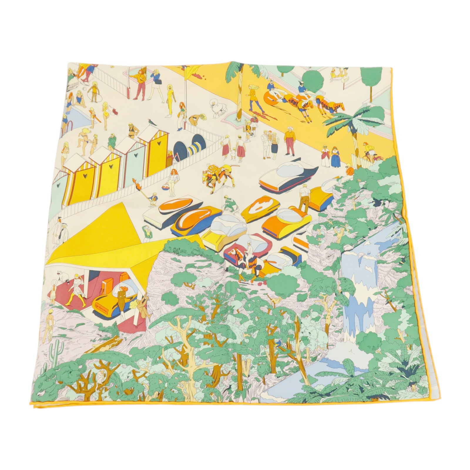 HERMES 絲質Scarf 90x90cm絲巾