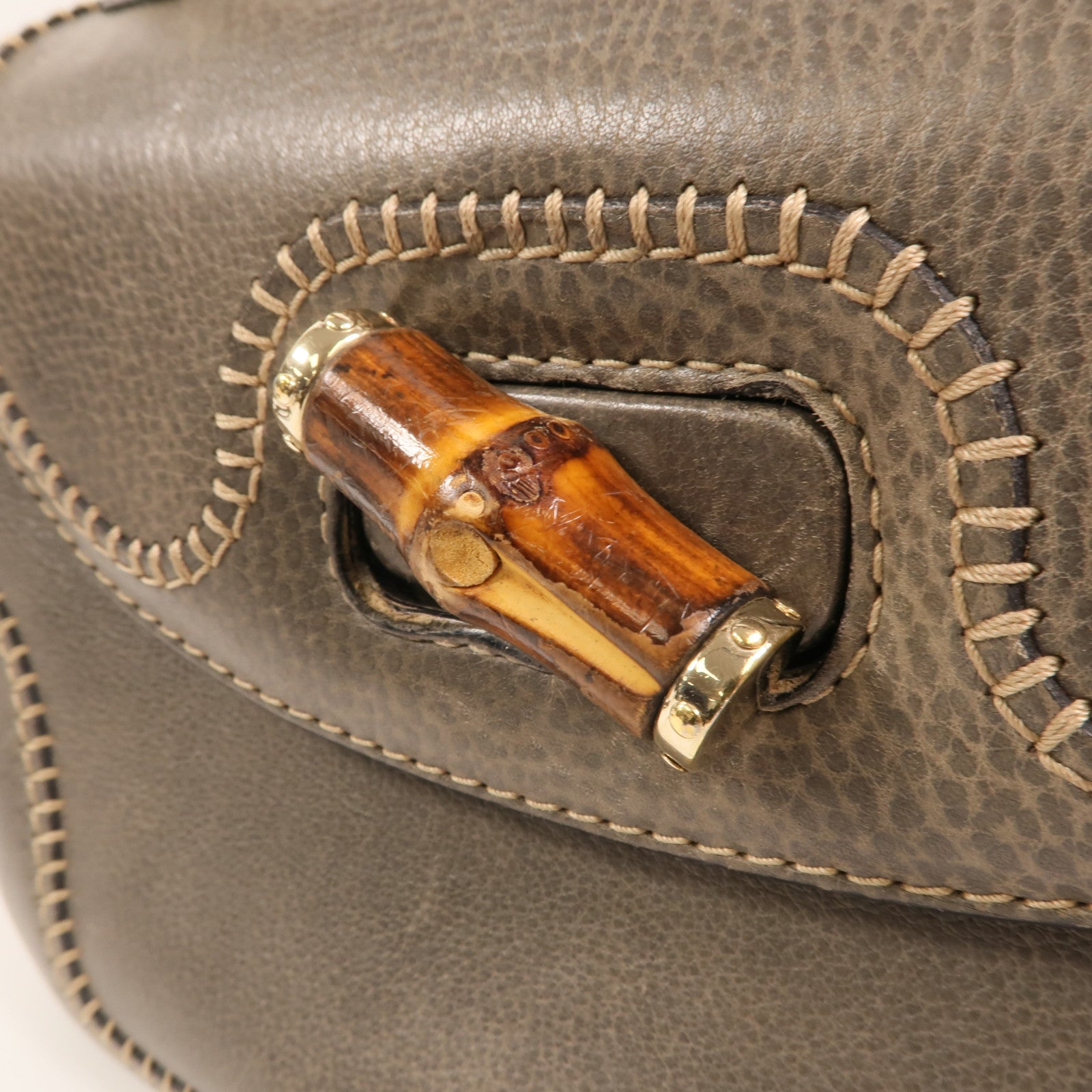 GUCCI 牛皮皮革2 Way Shoulder金扣手挽肩背兩用袋