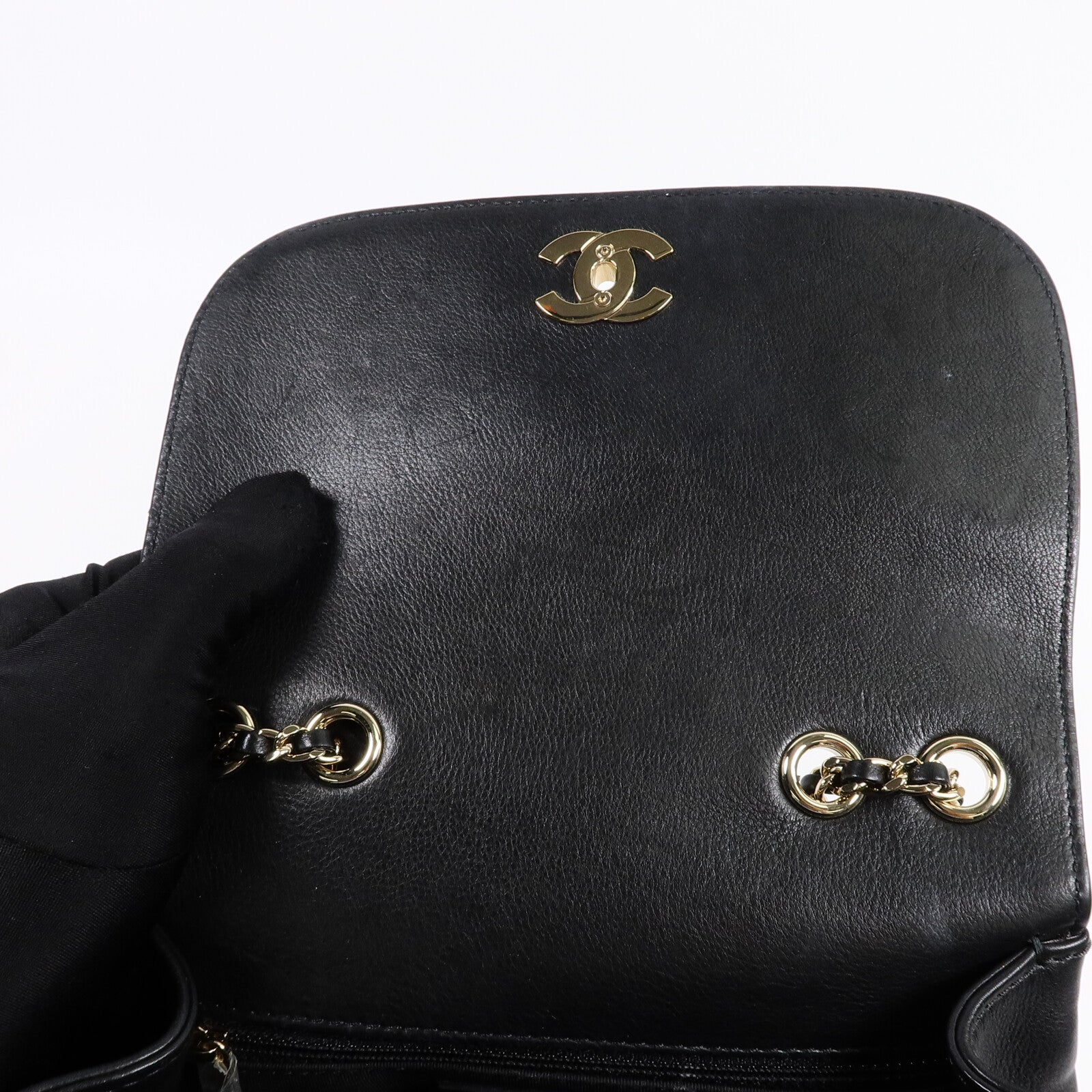 CHANEL 牛皮皮革Chain Shoulder Bag鏈帶肩背袋