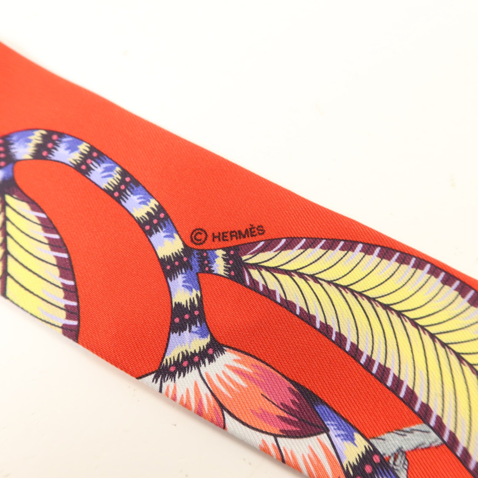 HERMES 絲質Twilly絲巾