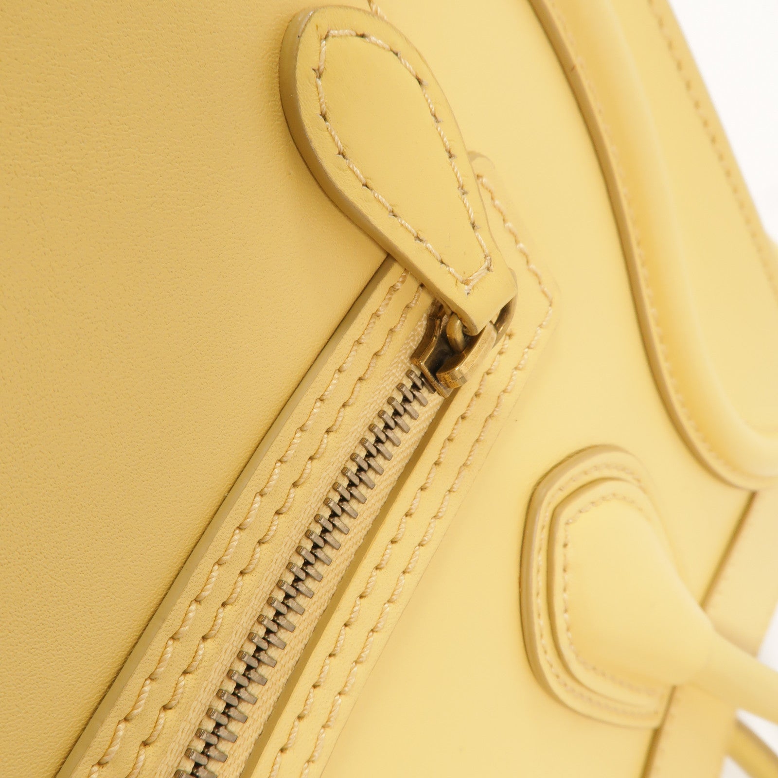 CELINE 牛皮皮革Micro Luggage手挽袋