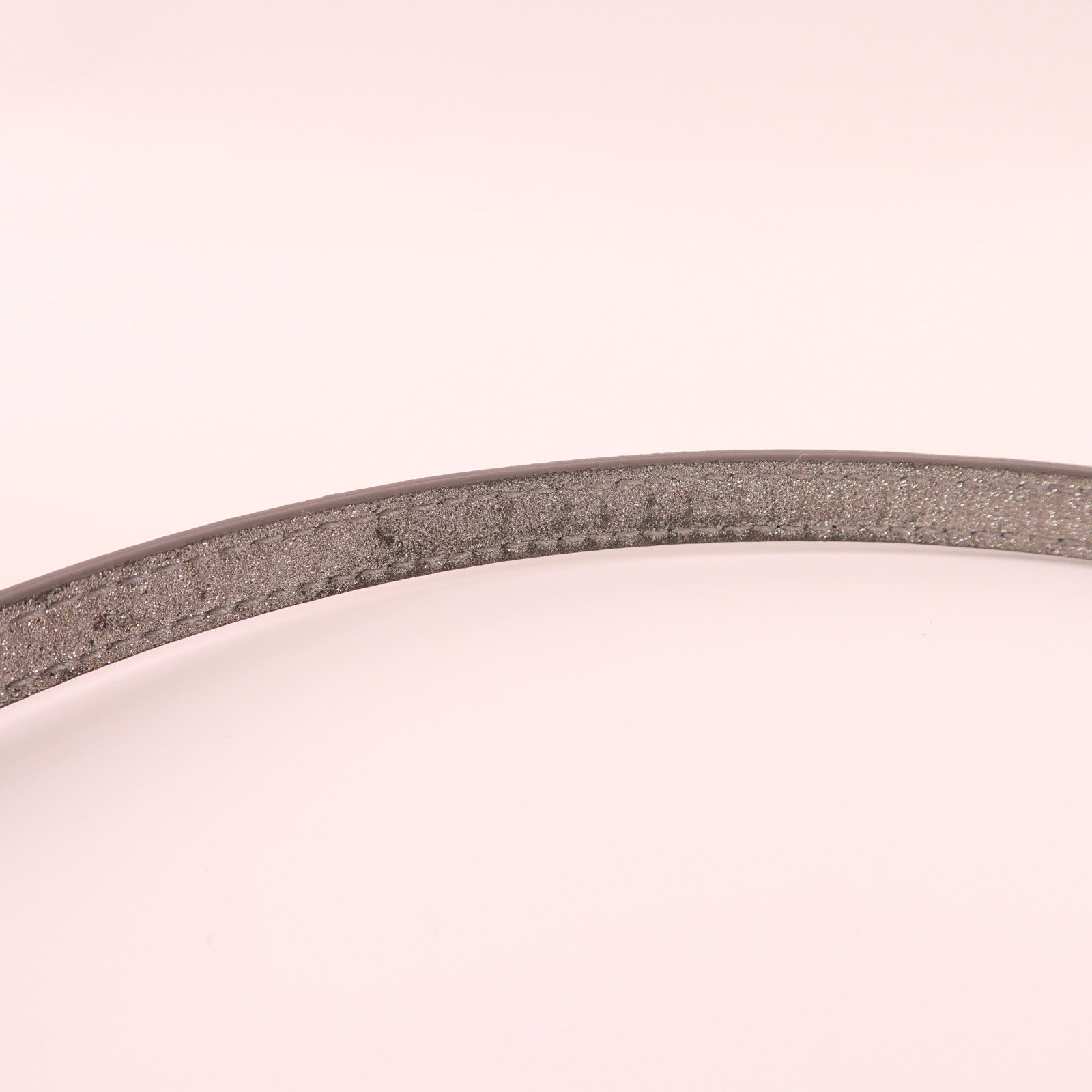 BALENCIAGA 2 Way Bag Leather Silver