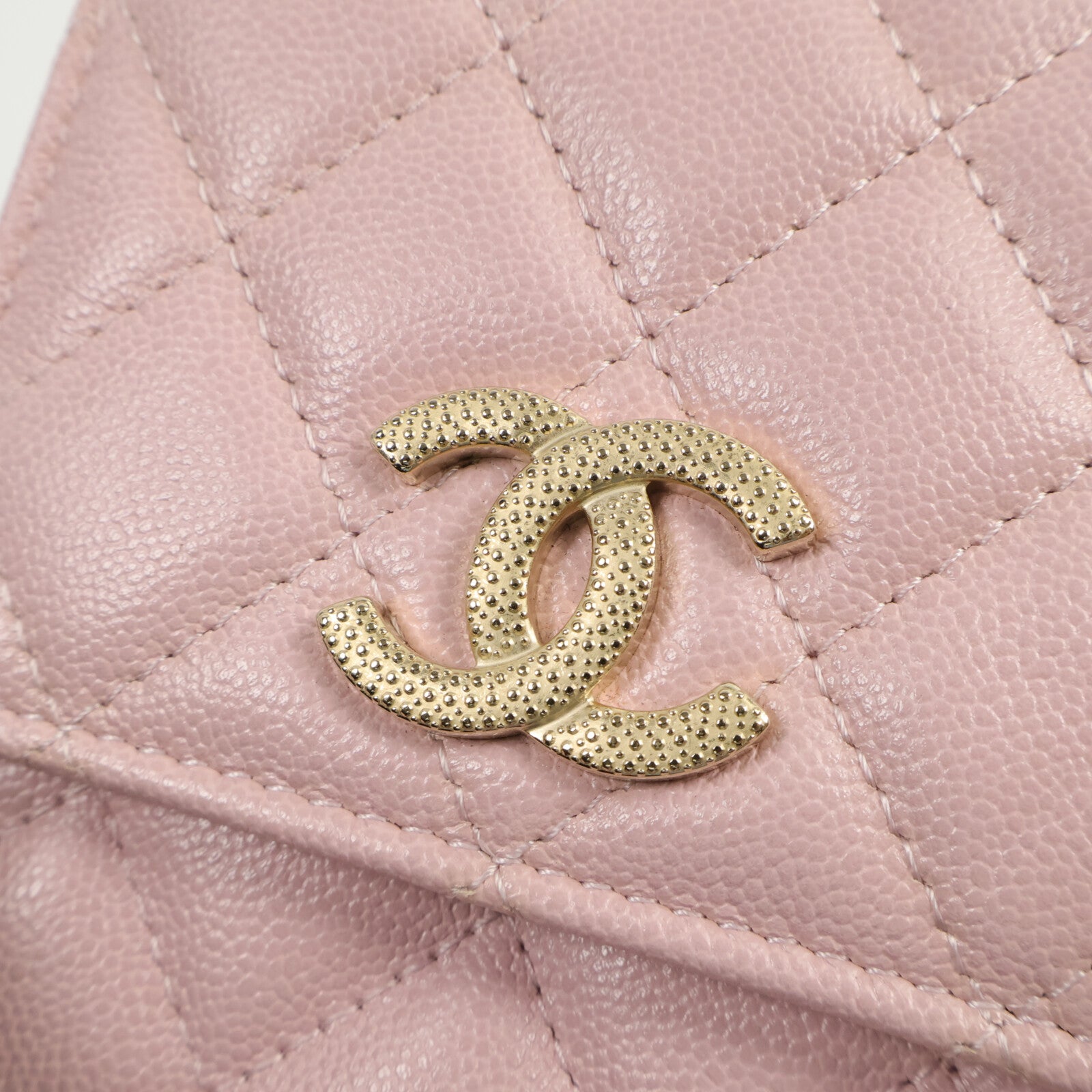 CHANEL 牛皮皮革Phone Bag鏈帶肩背袋