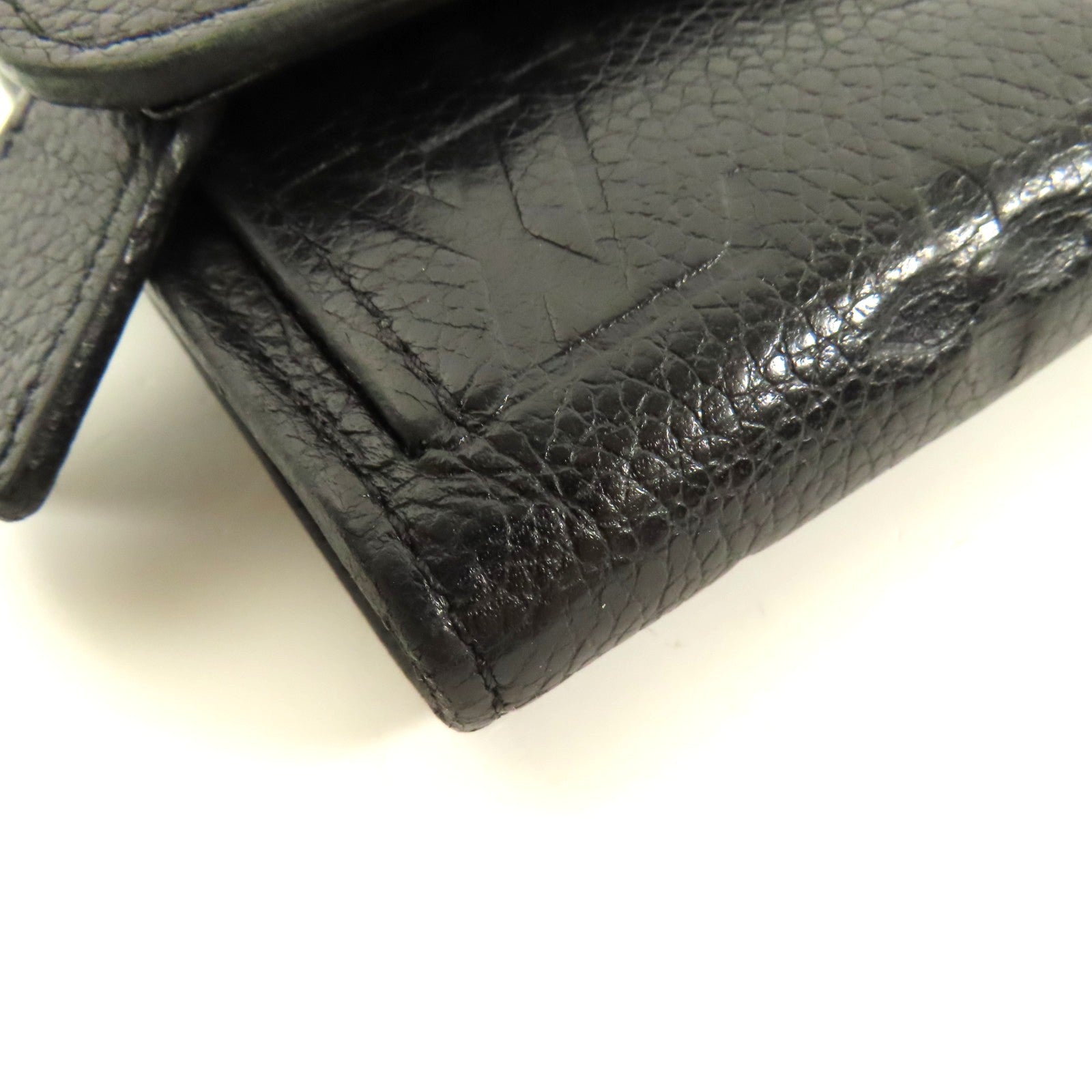 LOUIS VUITTON LV GHW Pont Neuf Fold Wallet M62184 Monogram Empreinte Black