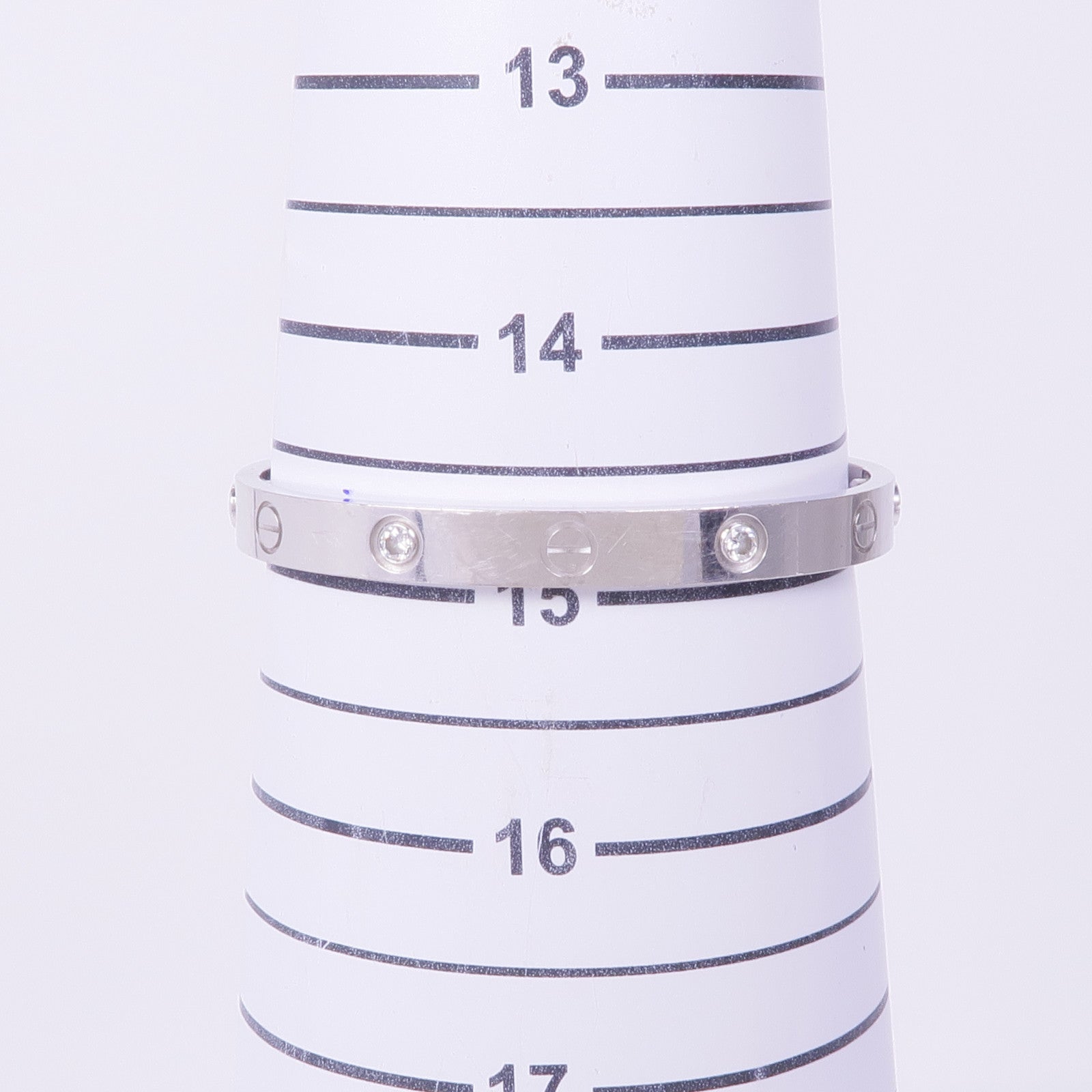 CARTIER 18K白金Love Bracelet 4D手鐲Cartier#16