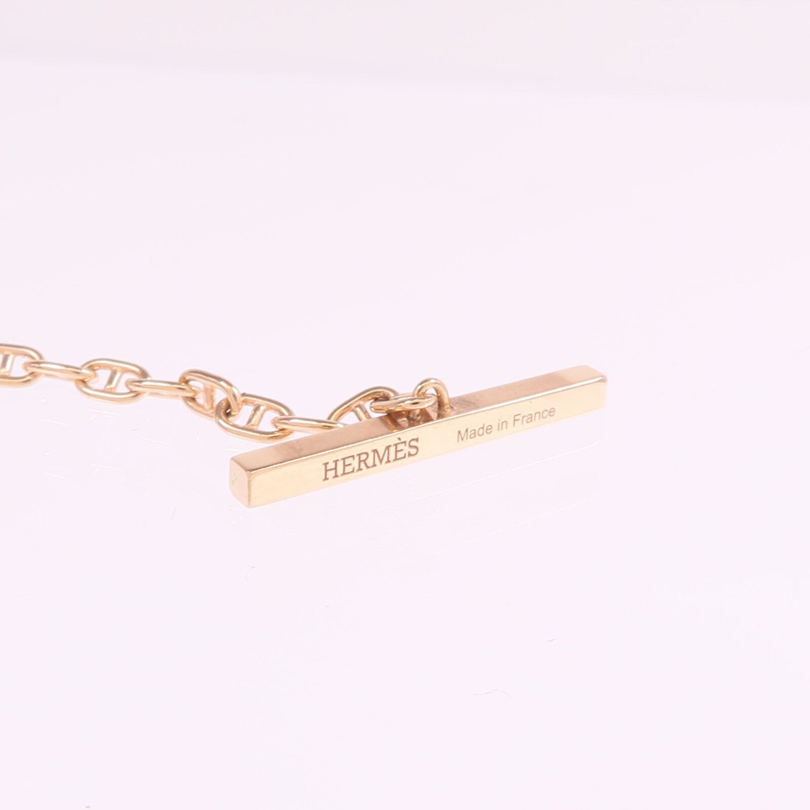 HERMES 【激減優惠】18K玫瑰金/陶瓷Chaine d'ancre Verso Bracelet手鏈