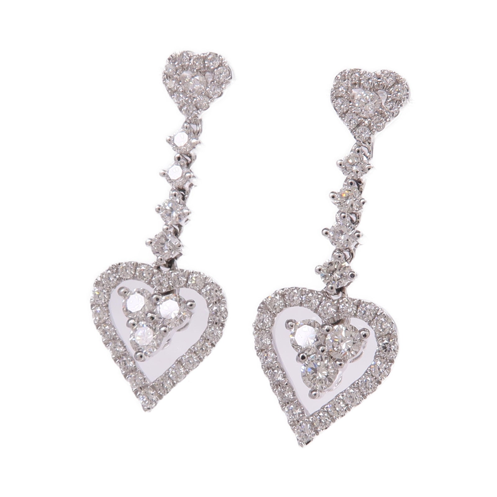 JEWELRY 18K白金Diamond Earrings鑽石耳環