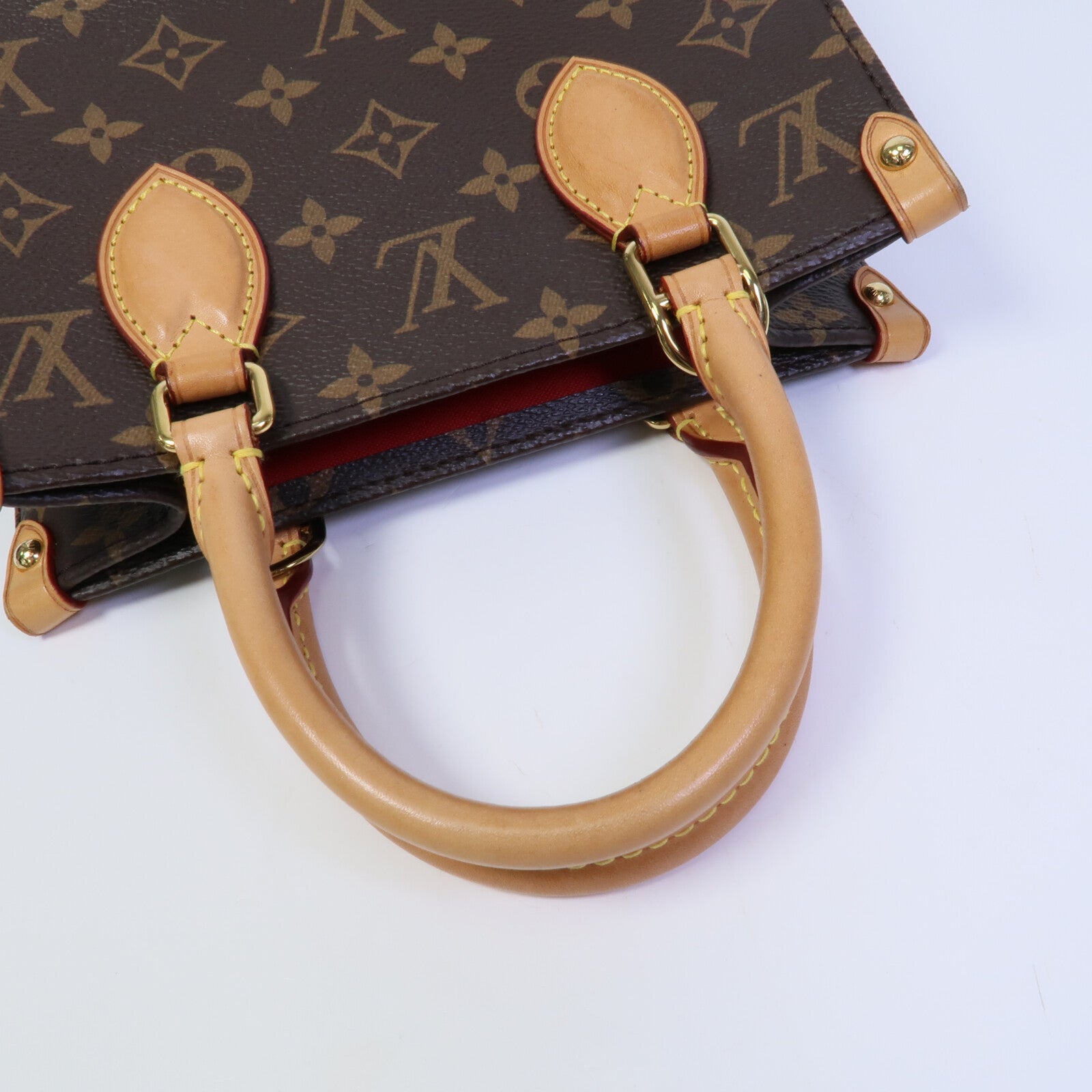 LOUIS VUITTON Monogram SacPlat BB手挽肩背兩用袋
