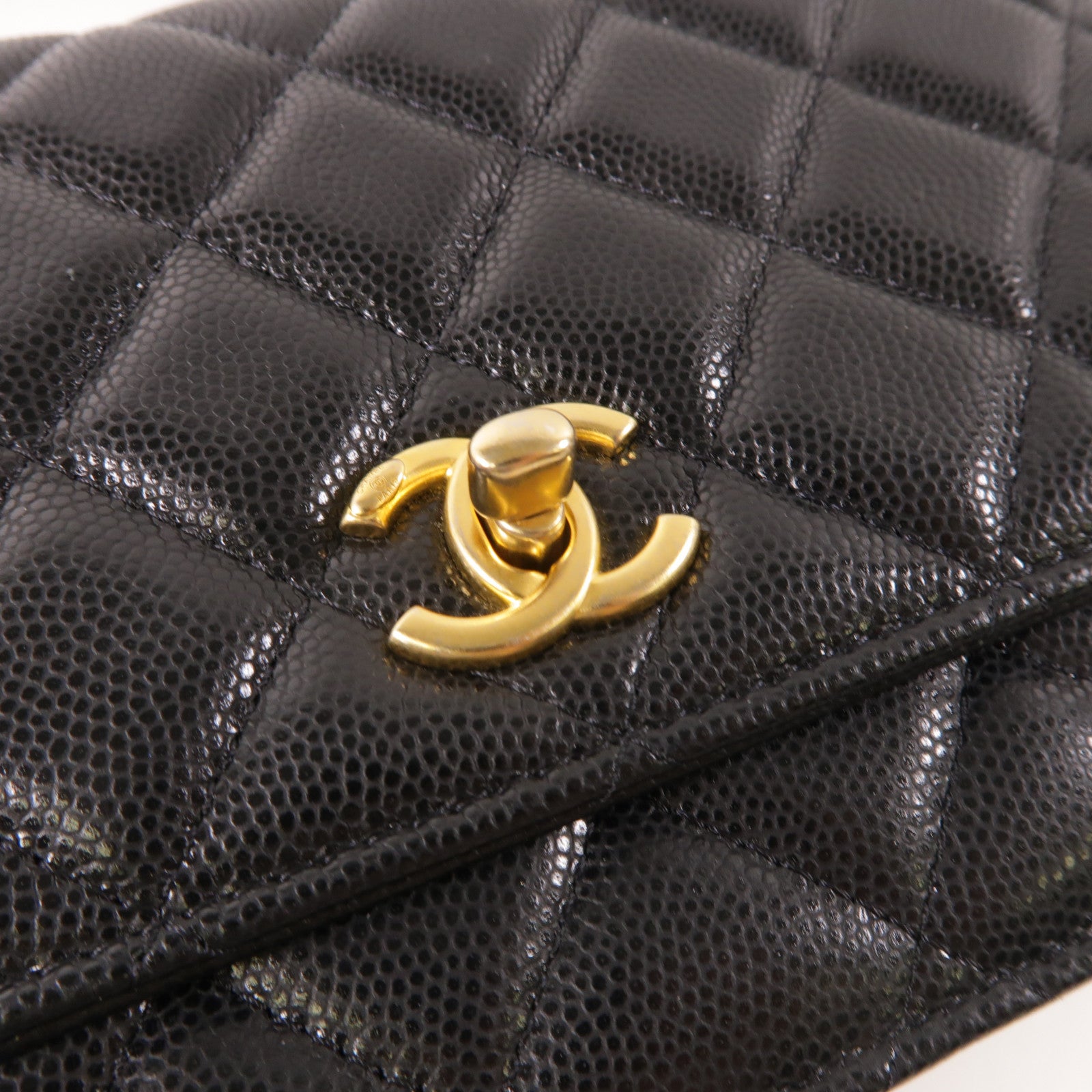 CHANEL 牛皮皮革WOC Wallet On Chain金扣鏈帶肩背袋
