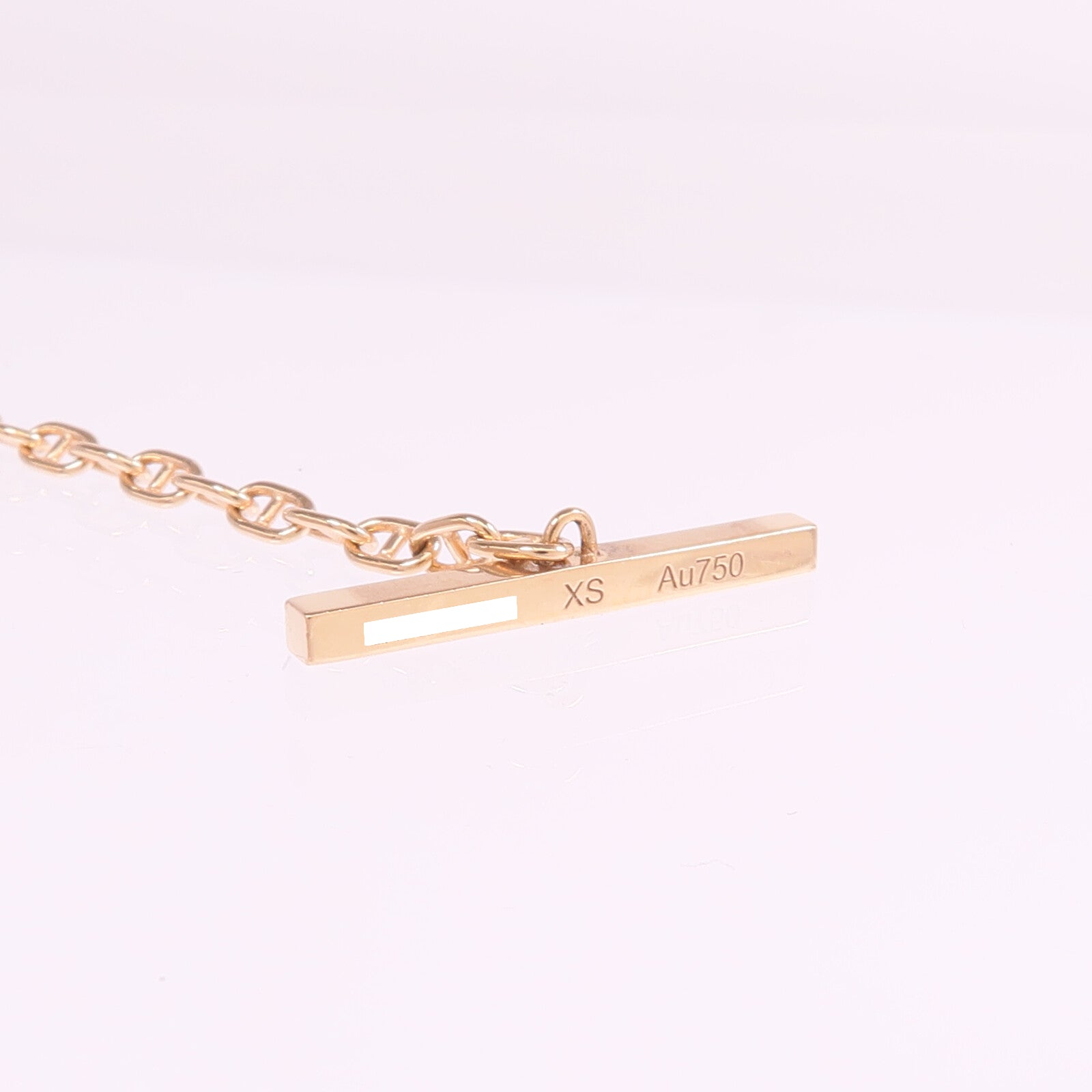 HERMES 【激減優惠】18K玫瑰金/陶瓷Chaine d'ancre Verso Bracelet手鏈
